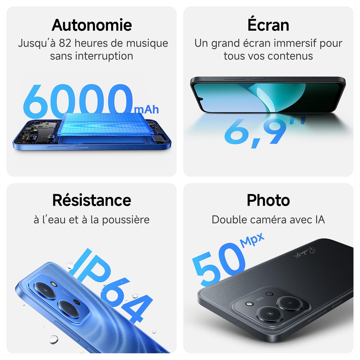 Voir la diapositive 3 : XIAOMI Redmi 15C 256Go - Noir