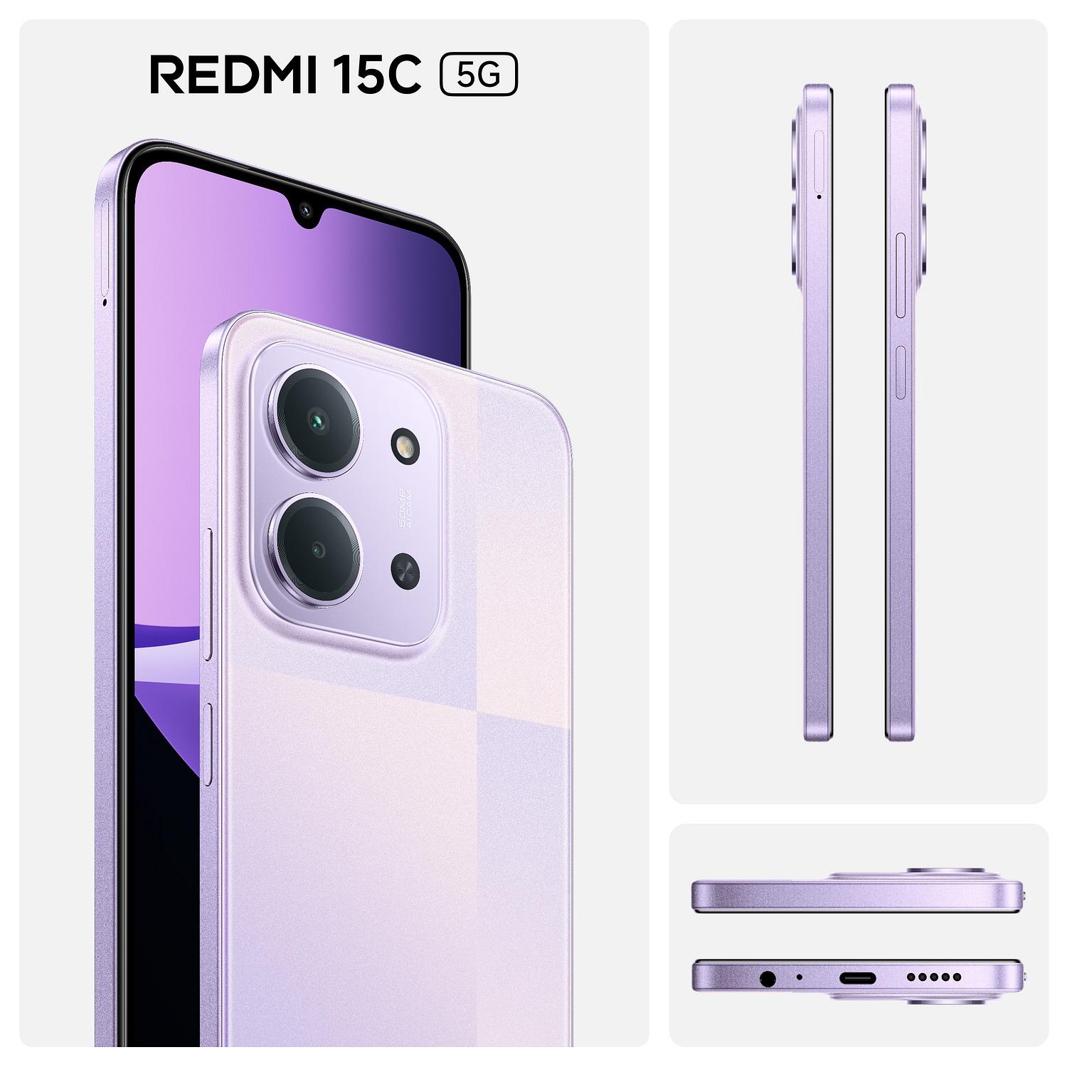 Voir la diapositive 2 : XIAOMI Redmi 15C 5G 256Go - Violet