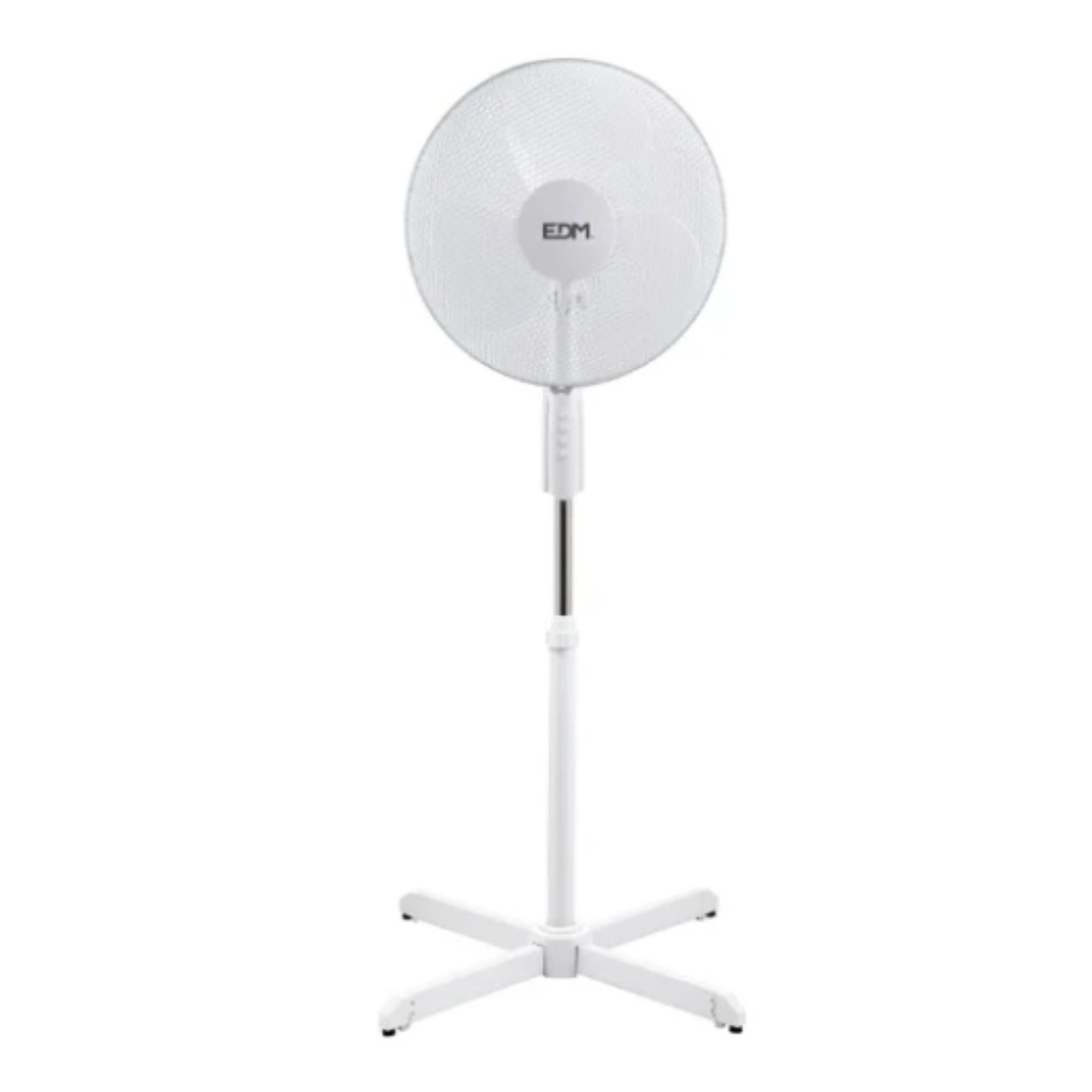 Voir la diapositive 2 : FORTUS Ventilateur sur pied 33910 - Blanc