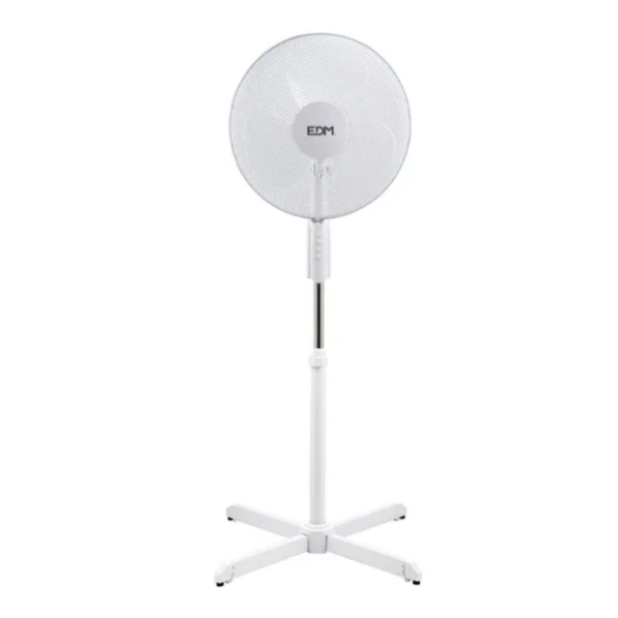Voir la diapositive 2 : FORTUS Ventilateur sur pied 33910 - Blanc