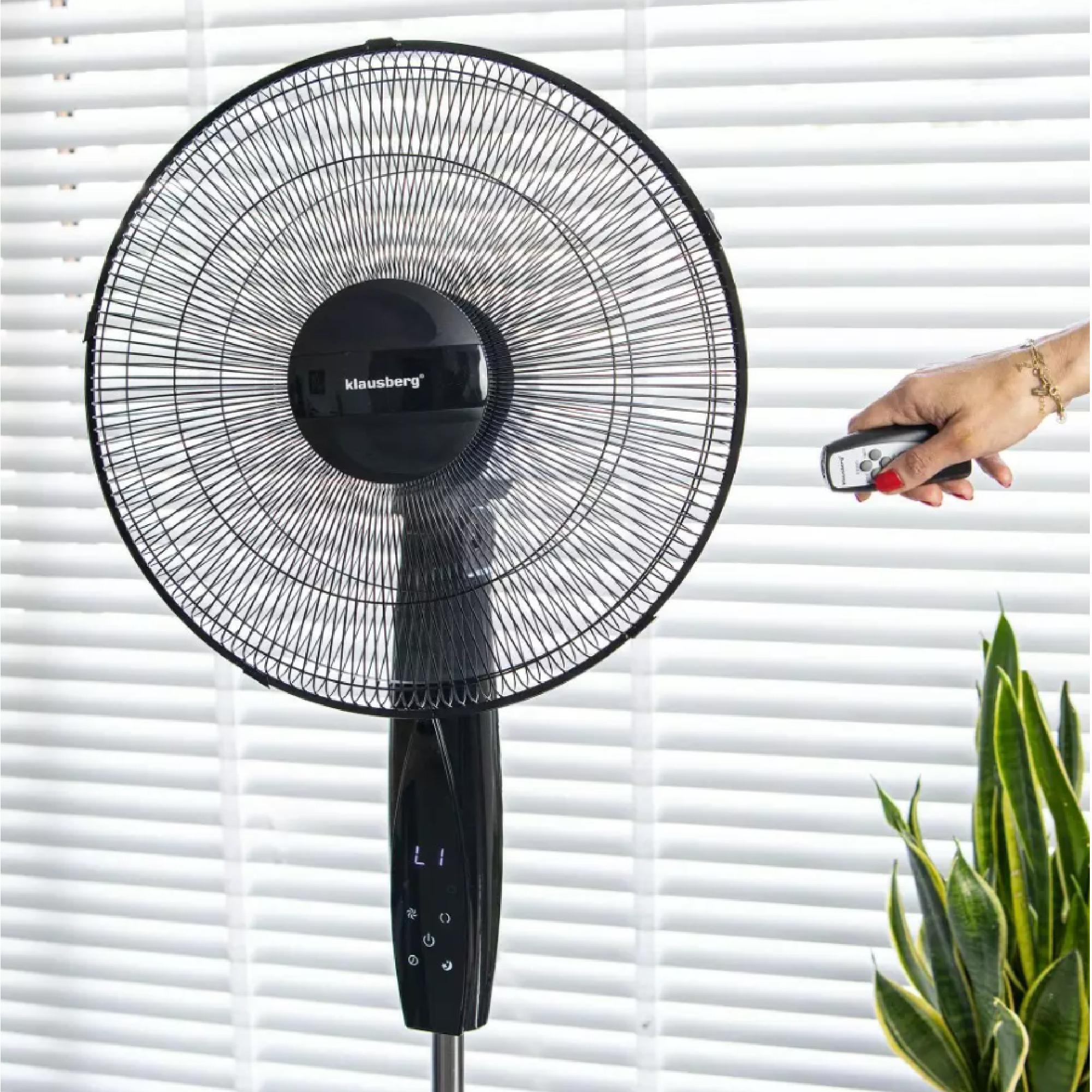 Voir la diapositive 3 : FORTUS Ventilateur sur pied KB7718 - Noir