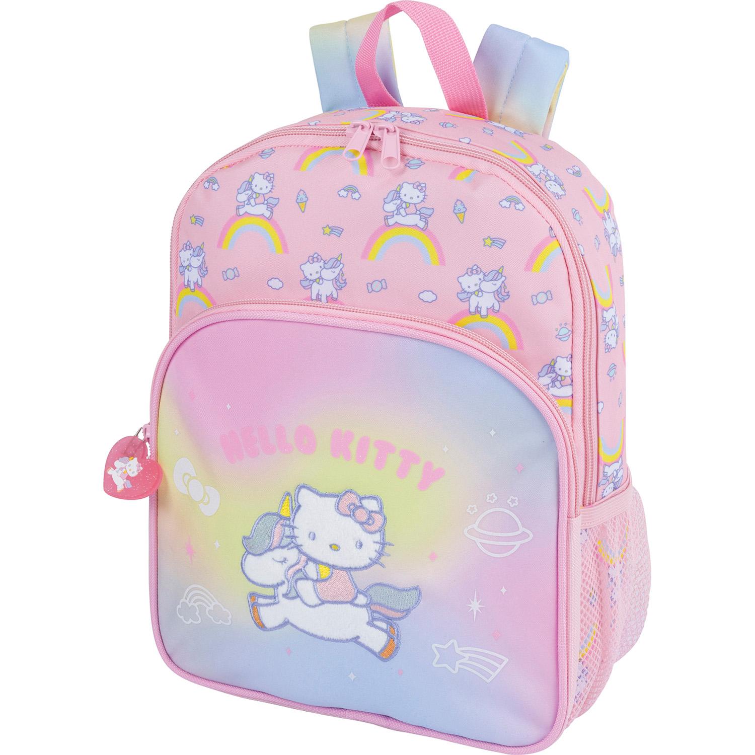 OBERTHUR Sac à Gouter 1 compartiment Rainbow Hello Kitty - Rose