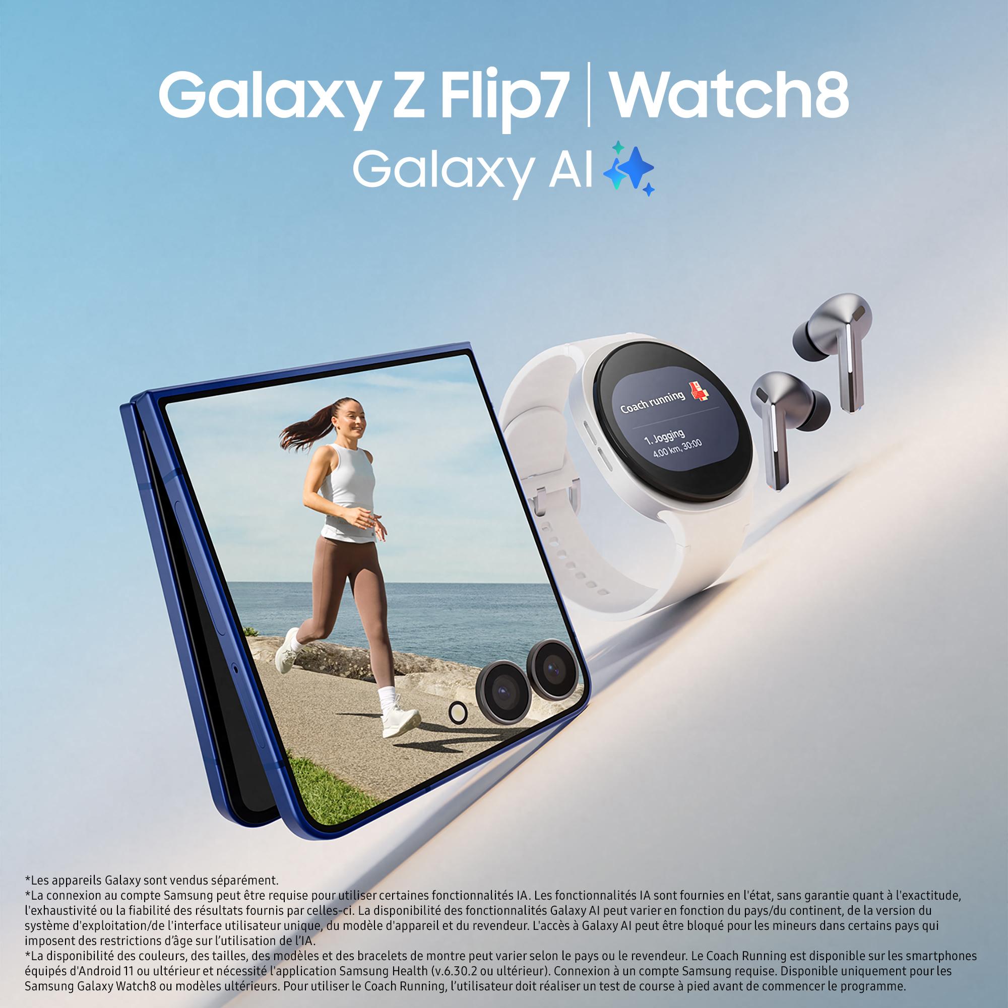 Voir la diapositive 7 : SAMSUNG Galaxy Z Flip7 256Go - Corail