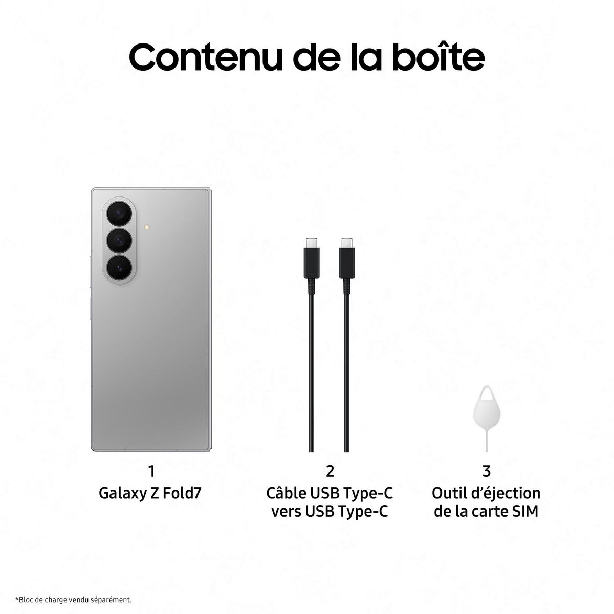 SAMSUNG Galaxy Z Fold7 512Go - Gris