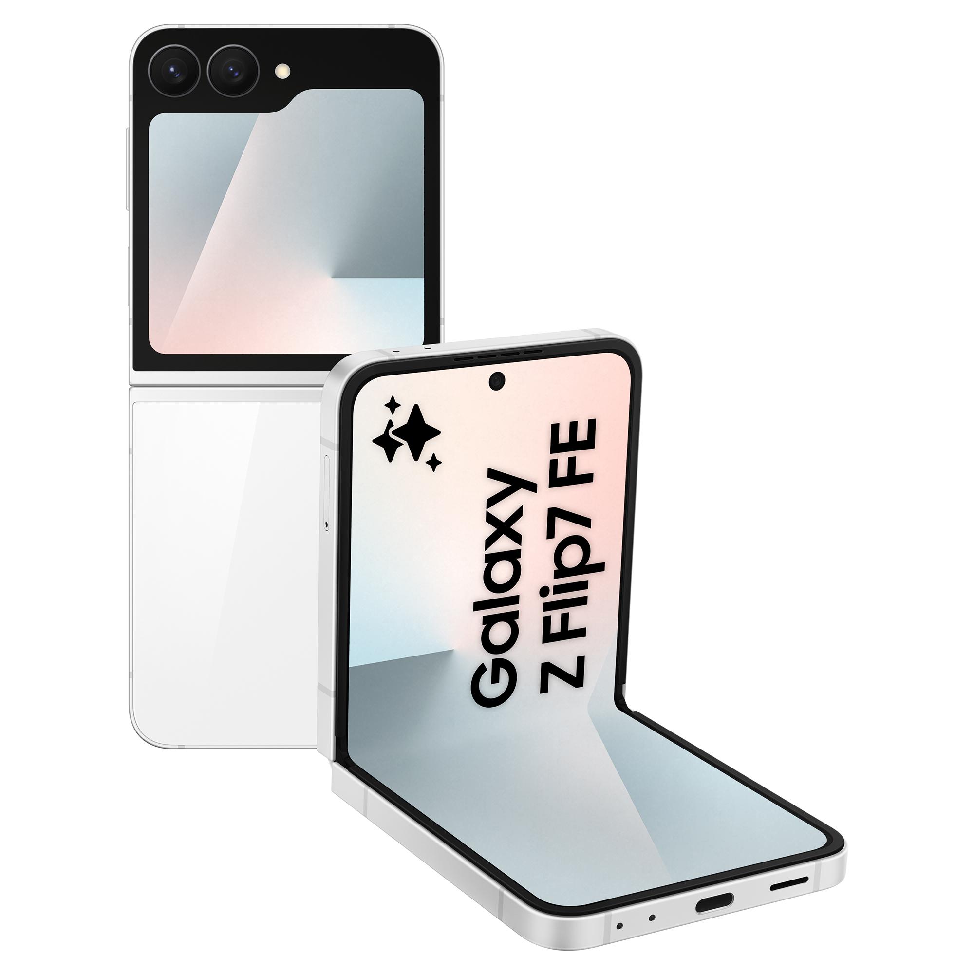 Voir la diapositive 2 : SAMSUNG Galaxy Z Flip7 FE 128Go - Blanc