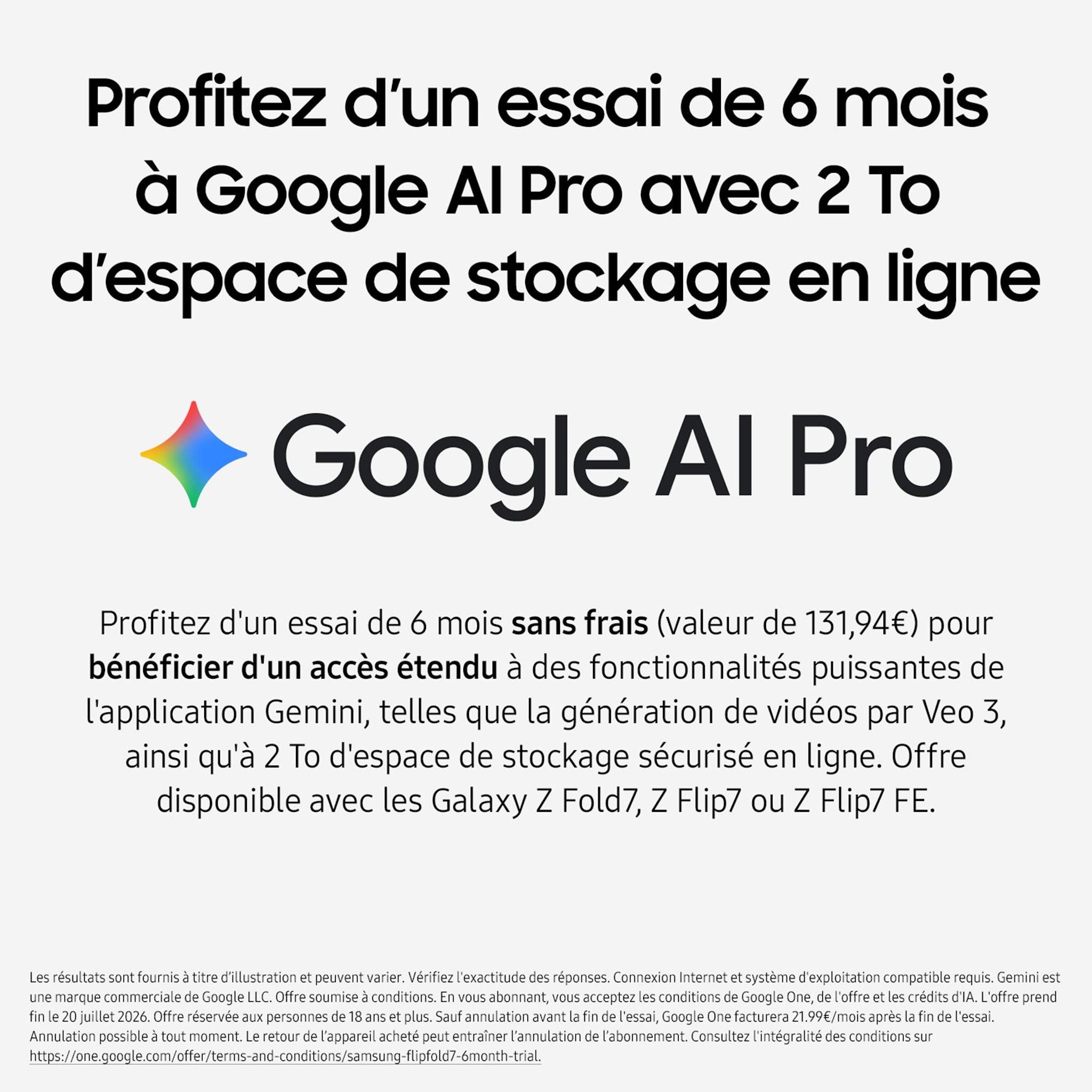 Voir la diapositive 3 : SAMSUNG Galaxy Z Flip7 FE 256Go - Blanc