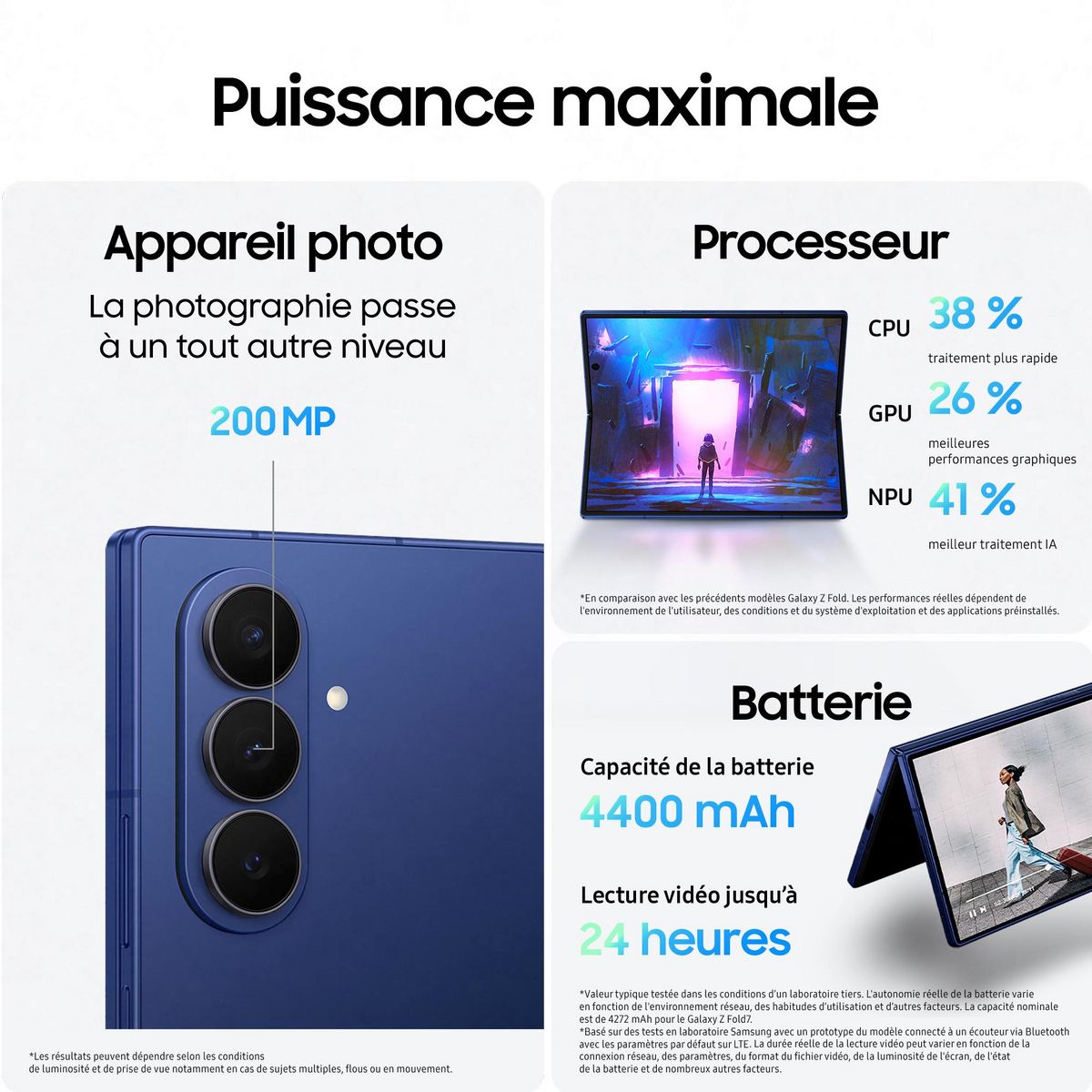 SAMSUNG Galaxy Z Fold7 512Go - Bleu