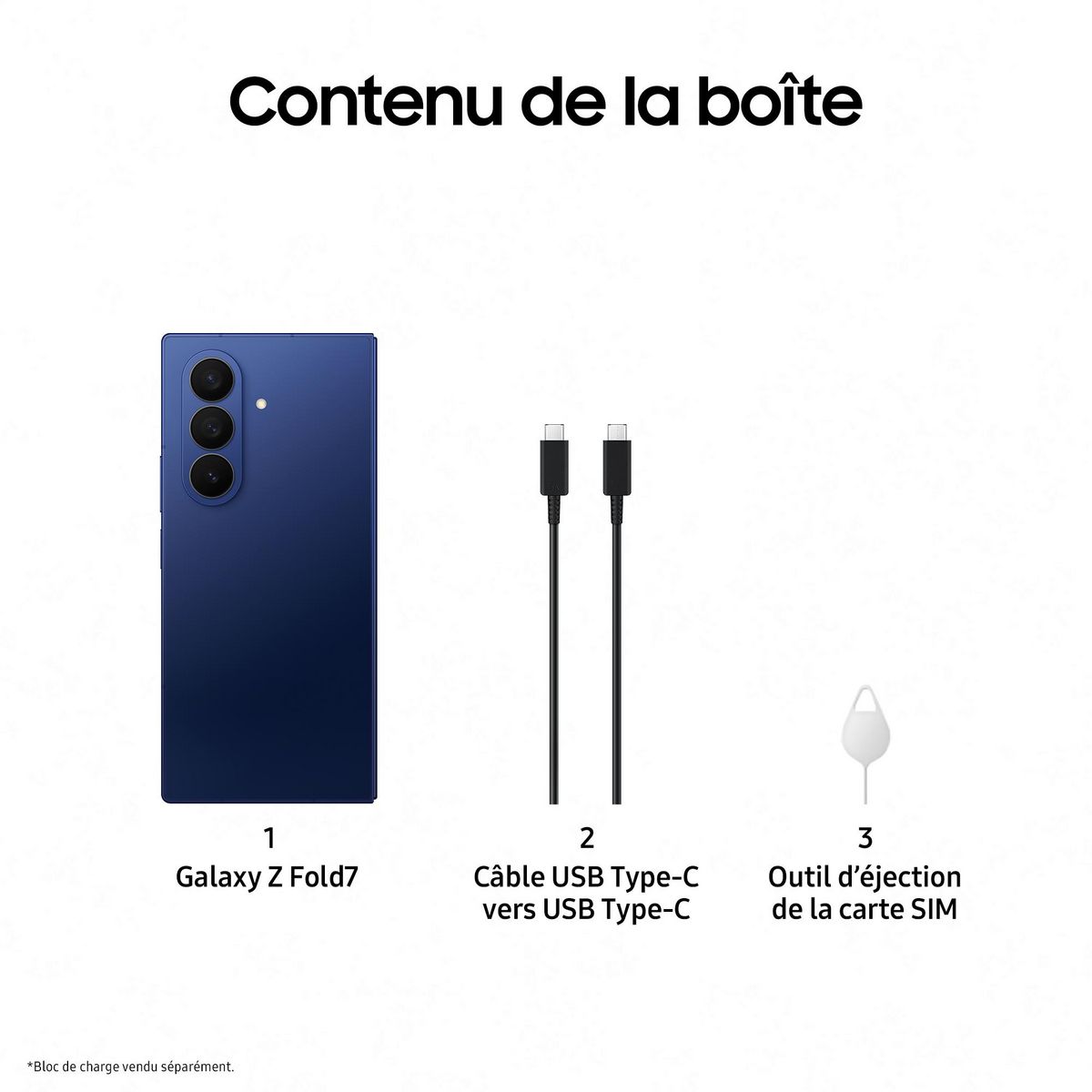 SAMSUNG Galaxy Z Fold7 512Go - Bleu