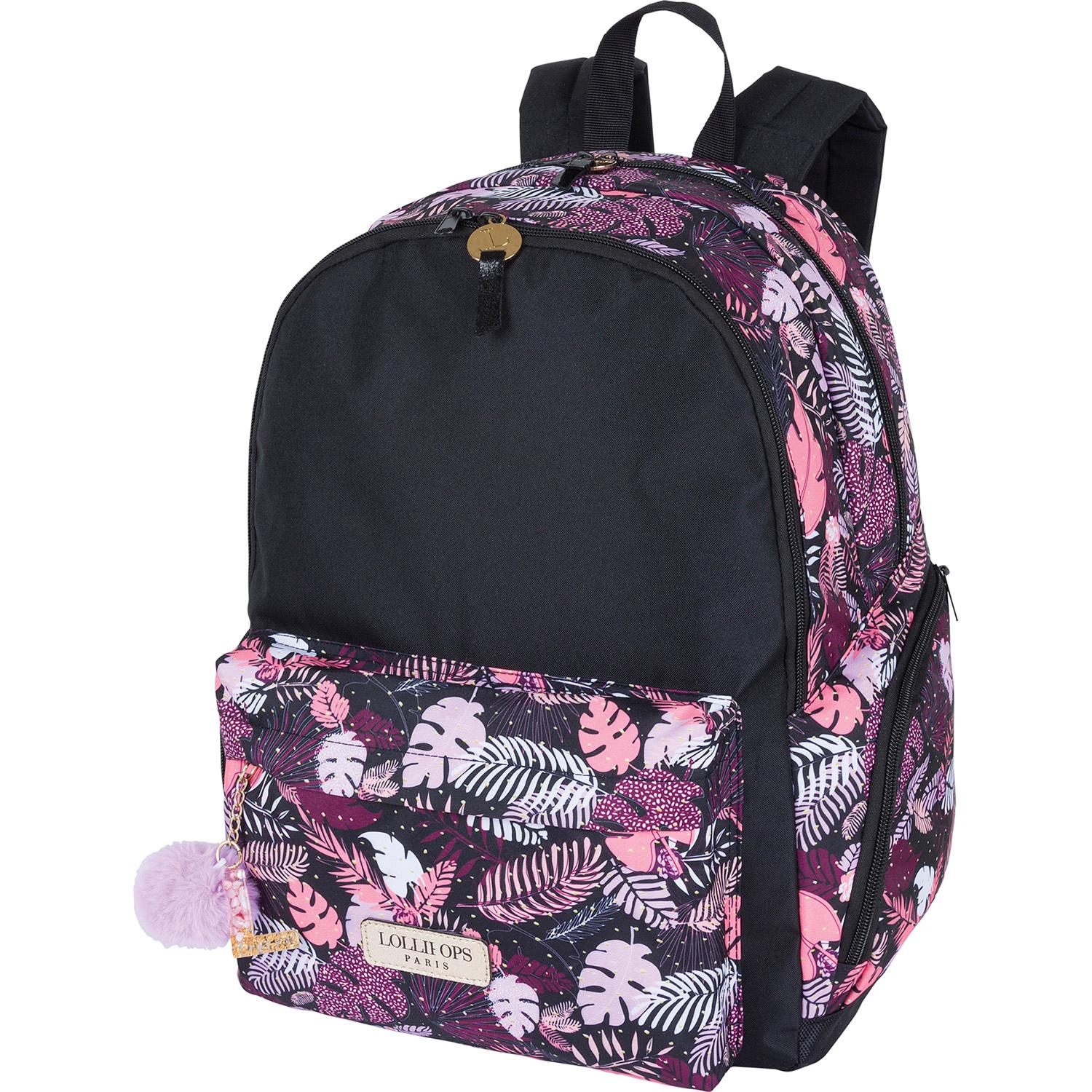 OBERTHUR Sac à Dos 2 compartiments Lolli Pop - Noir