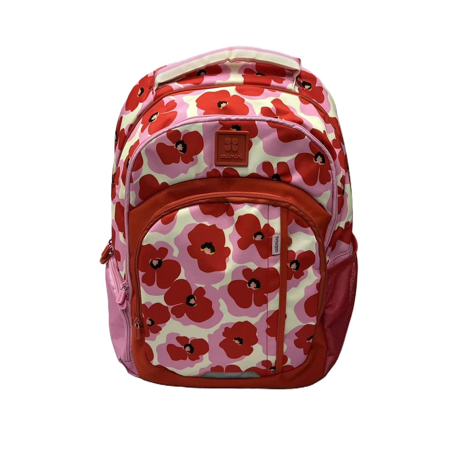 TEXTISS Sac à Dos 2 compartiments Catimini Coquelicot