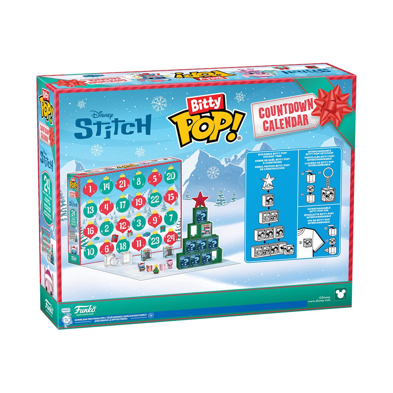 Voir la diapositive 3 : FUNKO Calendrier de l'Avent Bitty POP Stitch Disney