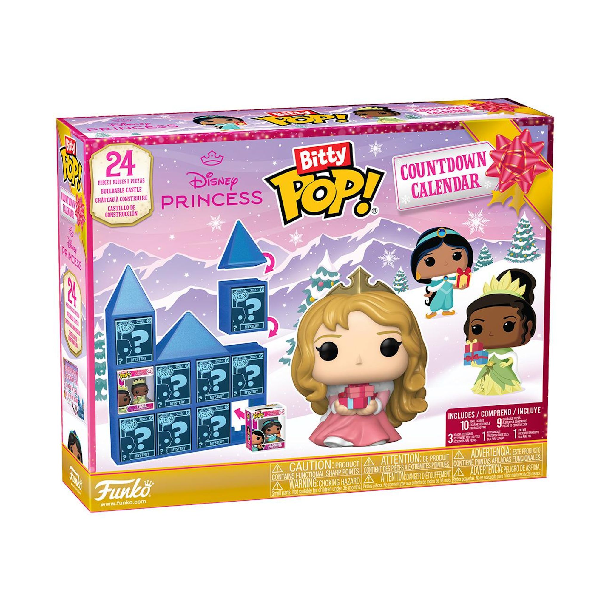 Voir la diapositive 2 : FUNKO Calendrier de l'Avent Bitty POP Princess Disney