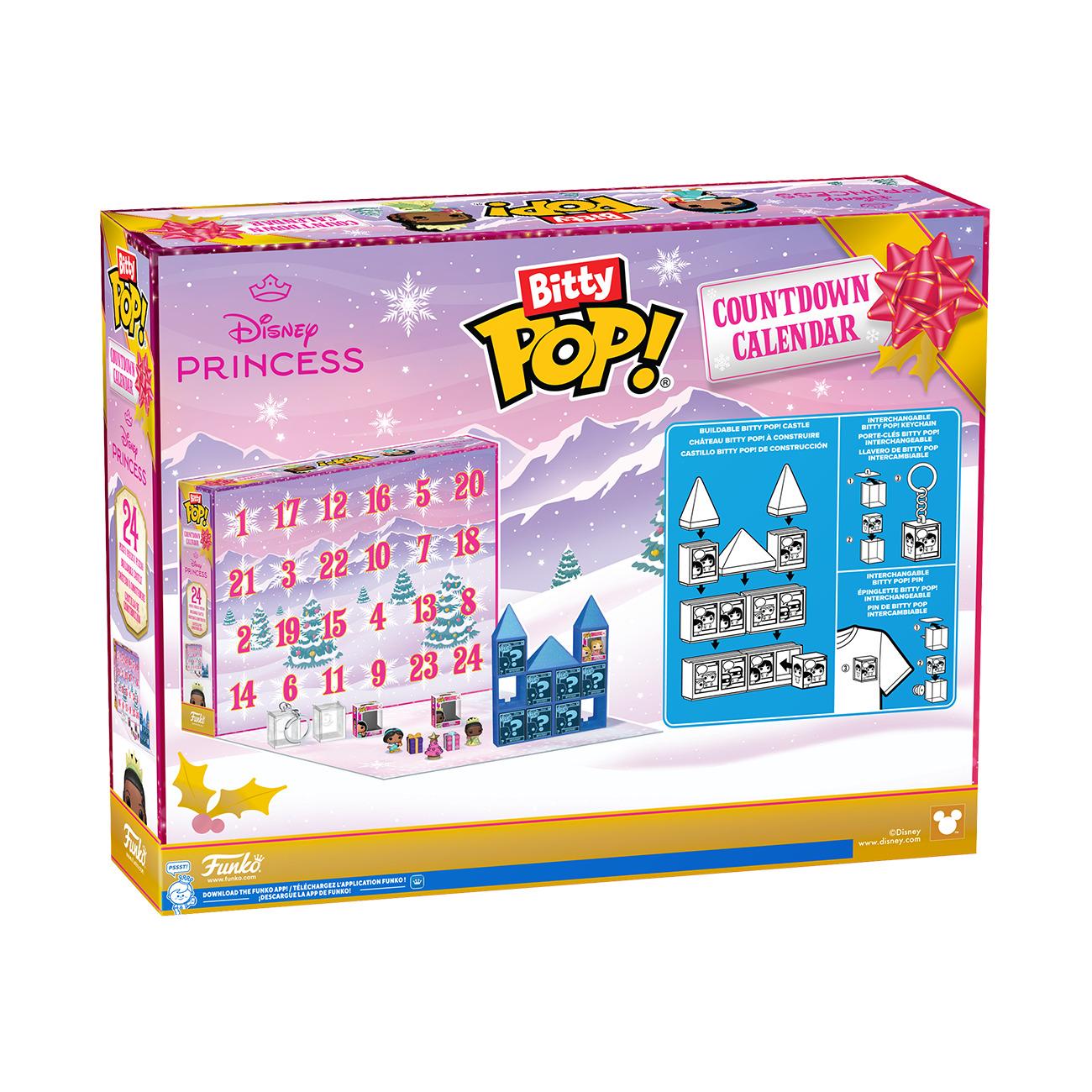 Voir la diapositive 3 : FUNKO Calendrier de l'Avent Bitty POP Princess Disney