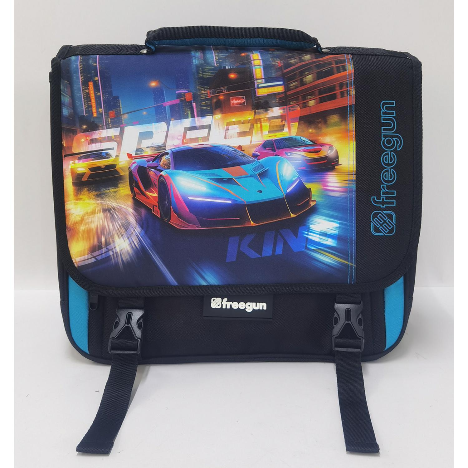 TEXTISS Cartable Freegun Voiture 38 cm