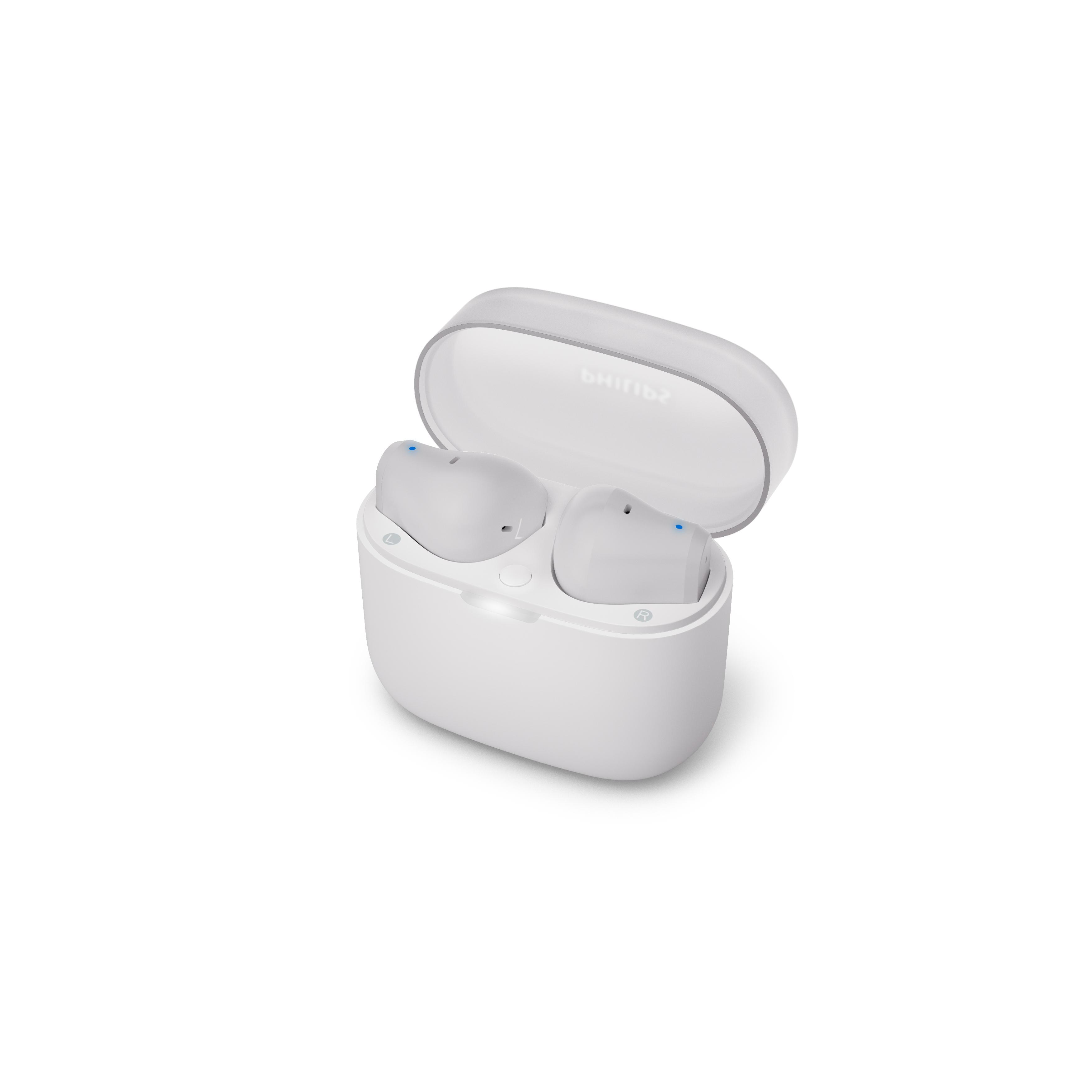 Voir la diapositive 3 : PHILIPS Écouteurs TWS SI TAT 2139 - Blanc