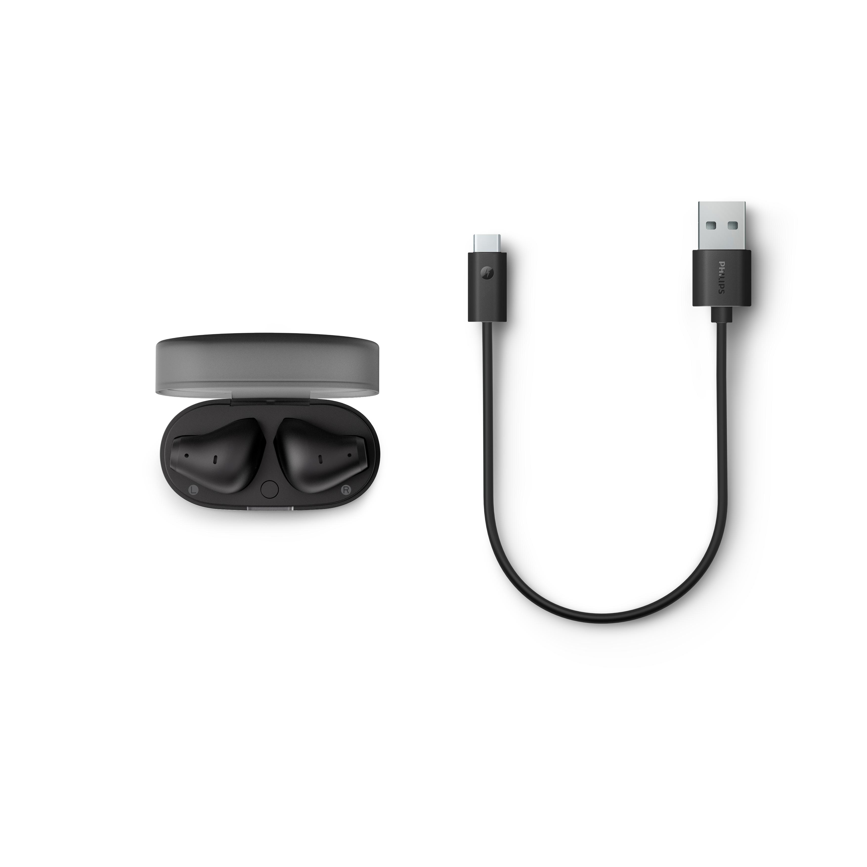 Voir la diapositive 4 : PHILIPS Écouteurs TWS SI TAT 2139 - Noir