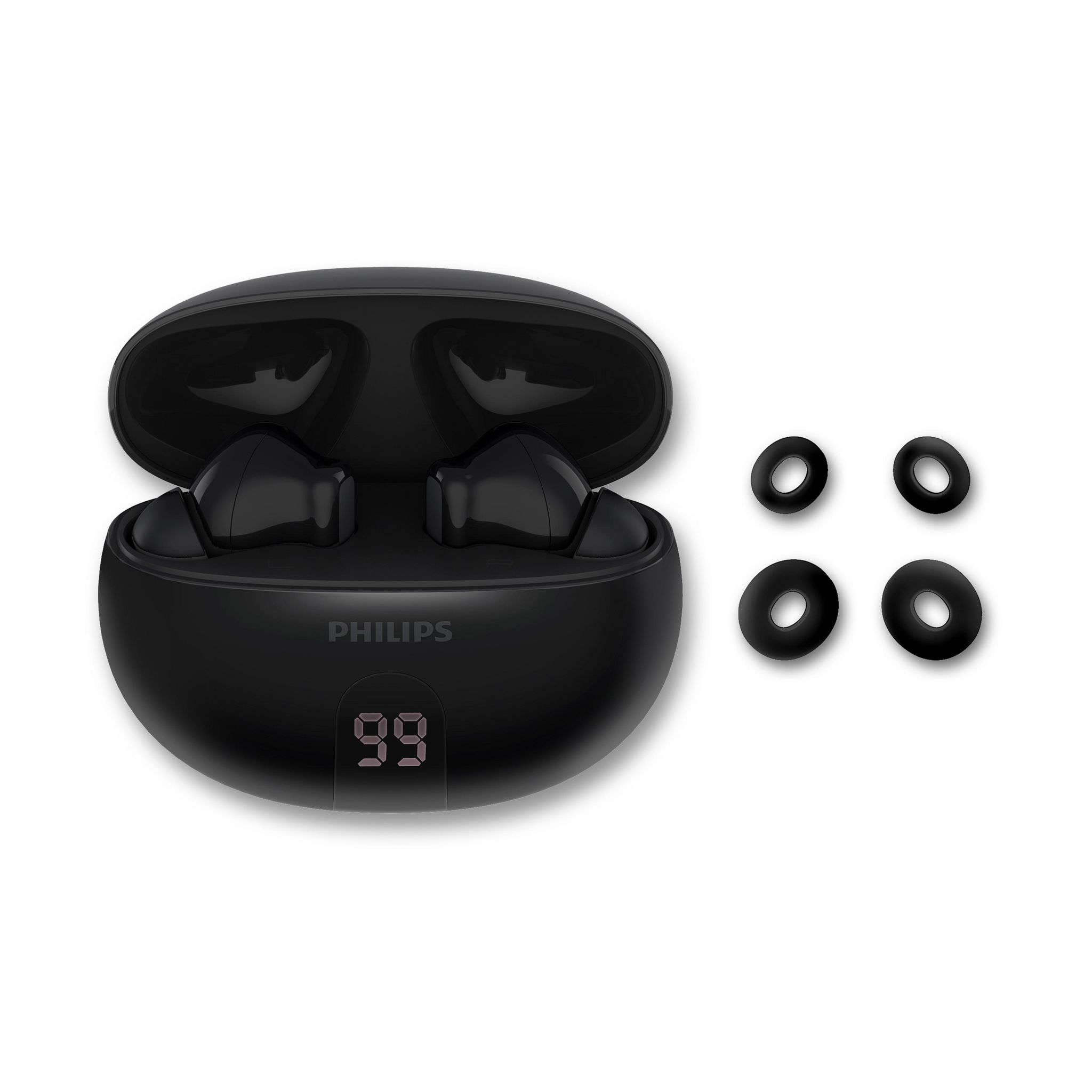 Voir la diapositive 3 : PHILIPS Écouteurs TAT2520 ANC - Noir