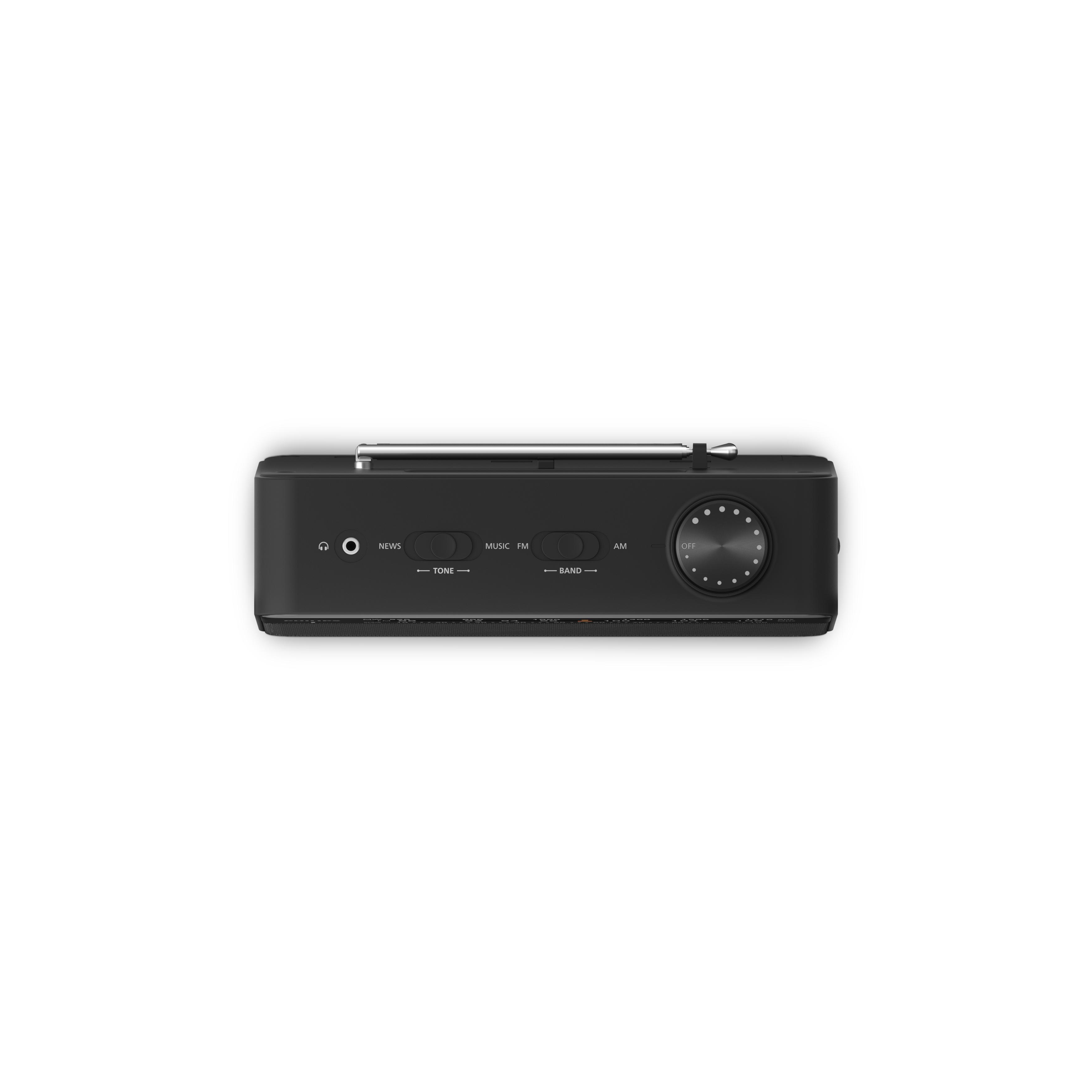 Voir la diapositive 5 : PHILIPS Radio portable FM et MW TAR2509 - Noir
