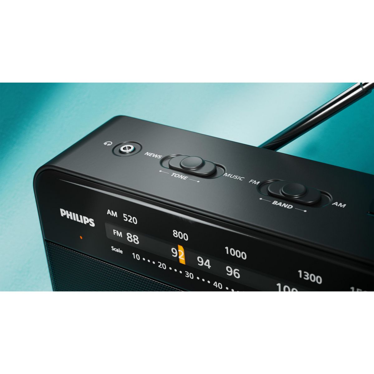 PHILIPS Radio portable FM et MW TAR2509 - Noir