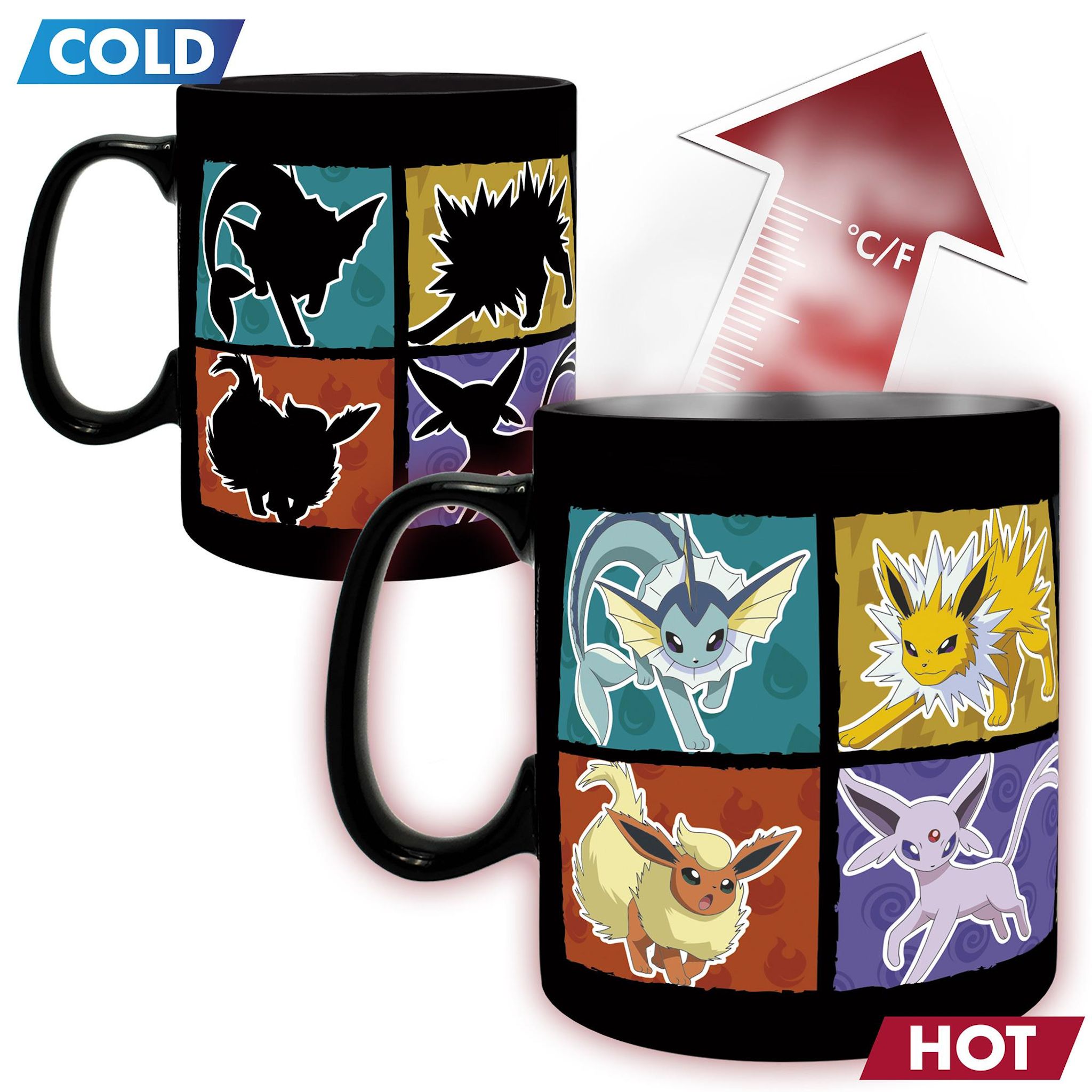 ABYSTYLE Mug thermo-réactif Evoli Pokémon