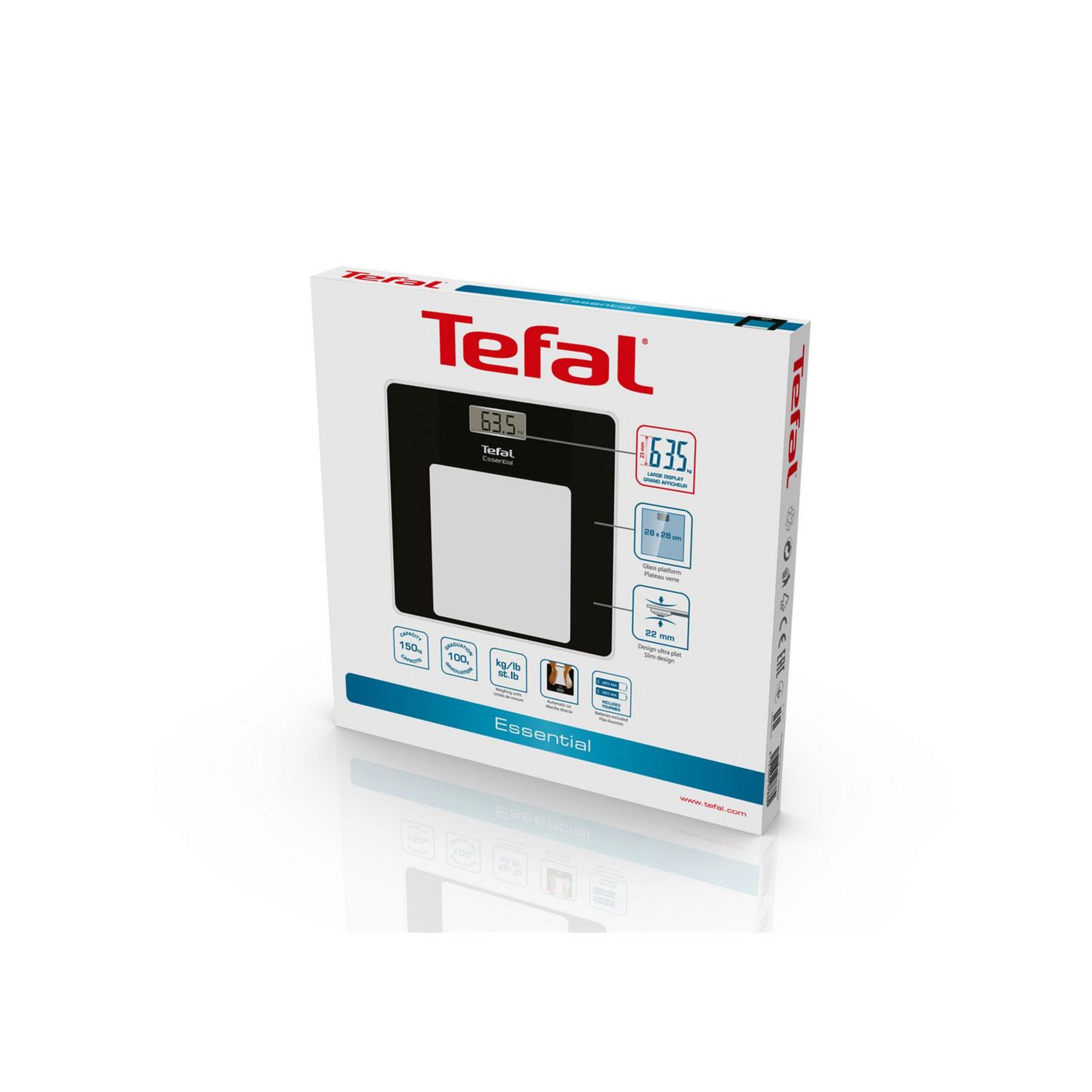 Voir la diapositive 6 : TEFAL Pèse personne PP1300VO - Noir