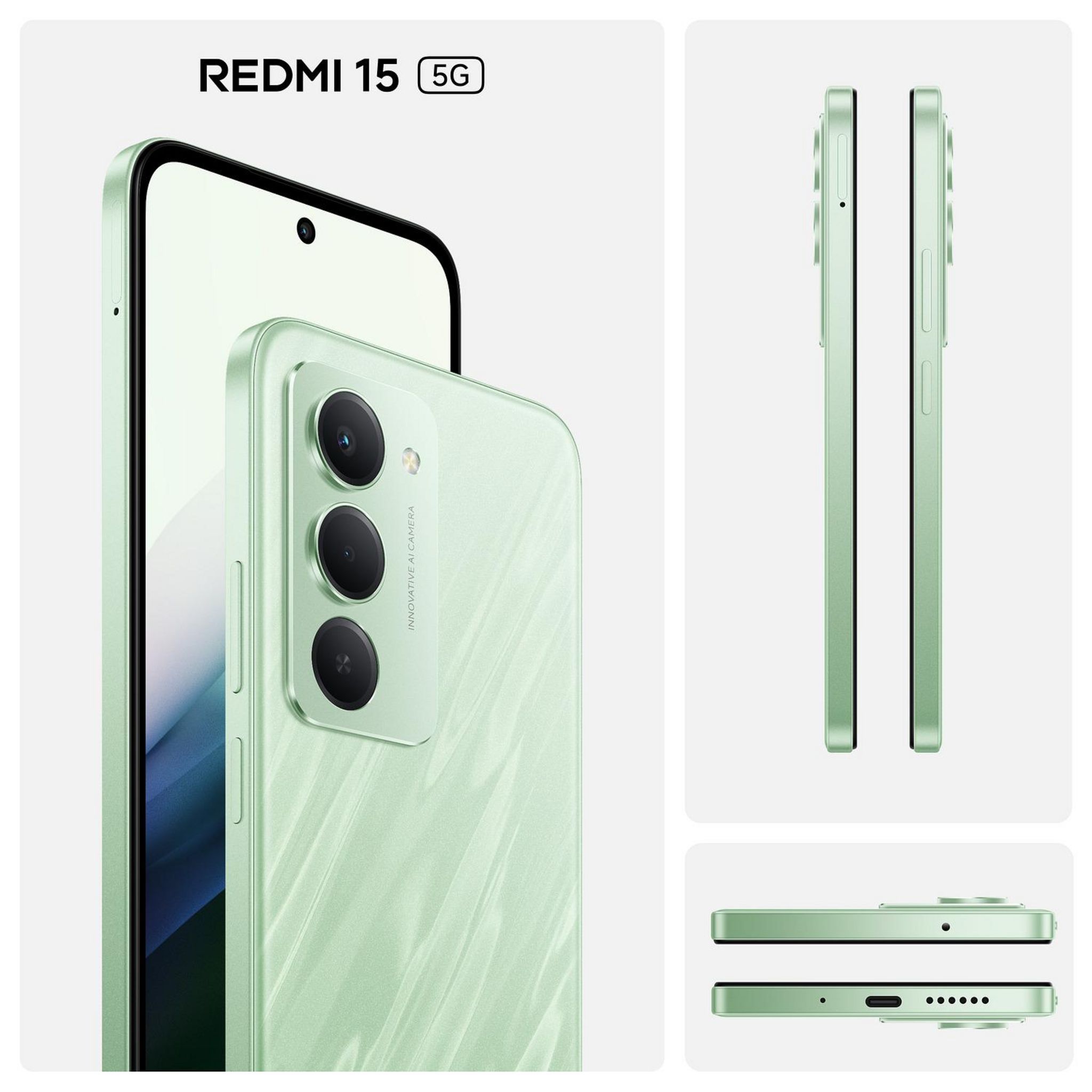 Voir la diapositive 2 : XIAOMI Redmi 15 5G 256Go - Vert