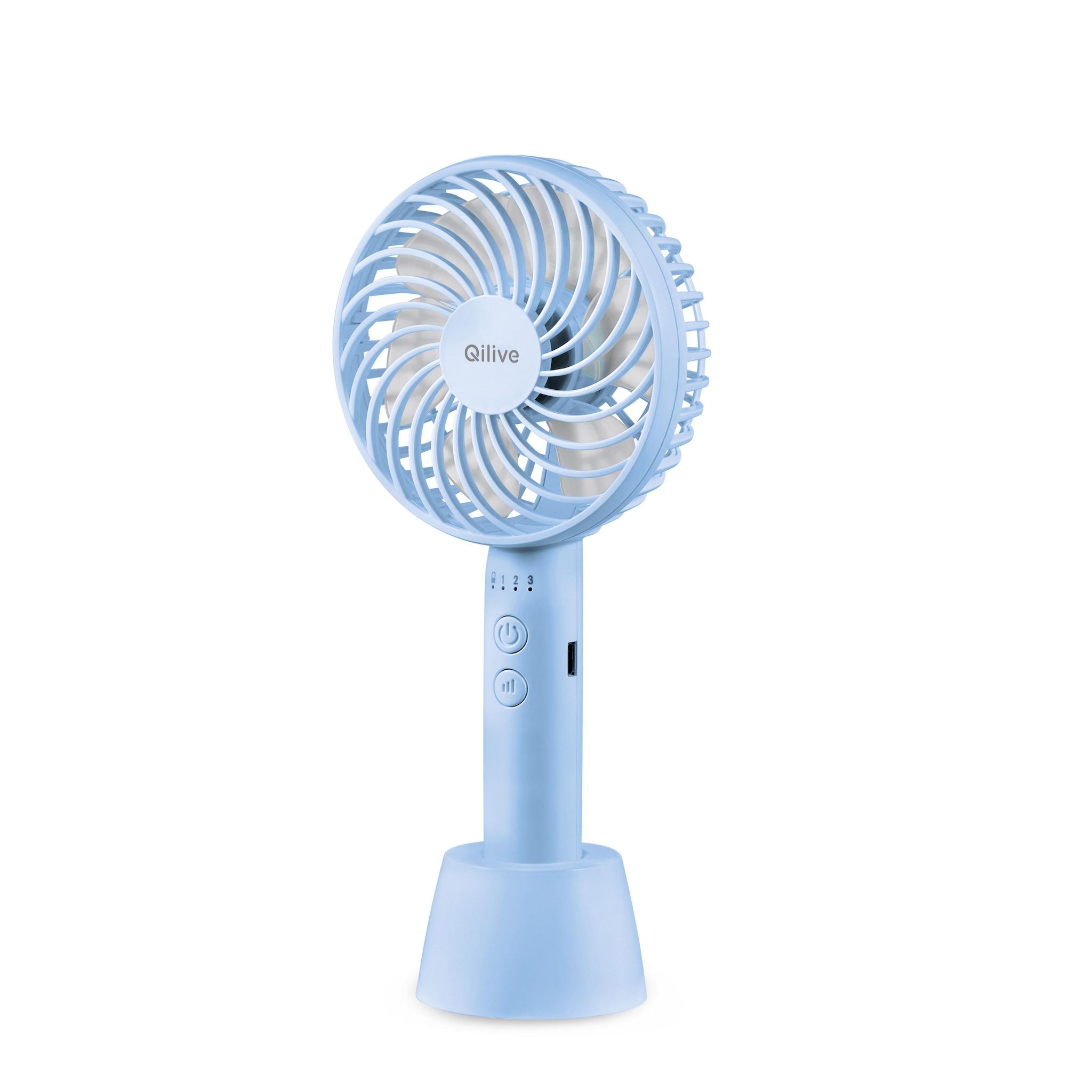 QILIVE Ventilateur à main Q.6746 - Bleu