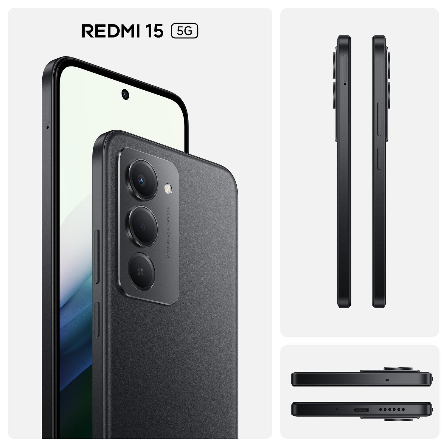 Voir la diapositive 2 : XIAOMI Redmi 15 5G 256Go - Noir