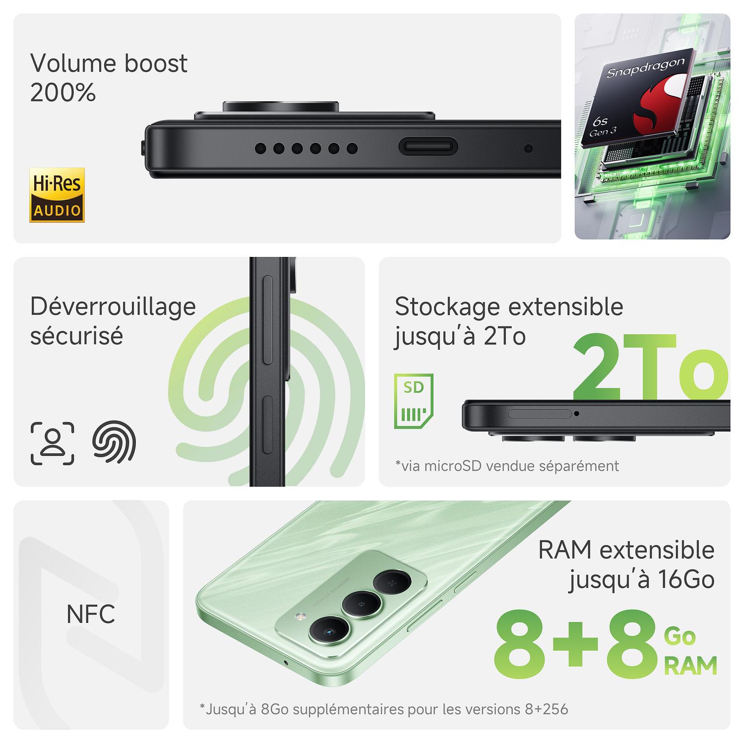 Voir la diapositive 4 : XIAOMI Redmi 15 5G 256Go - Gris