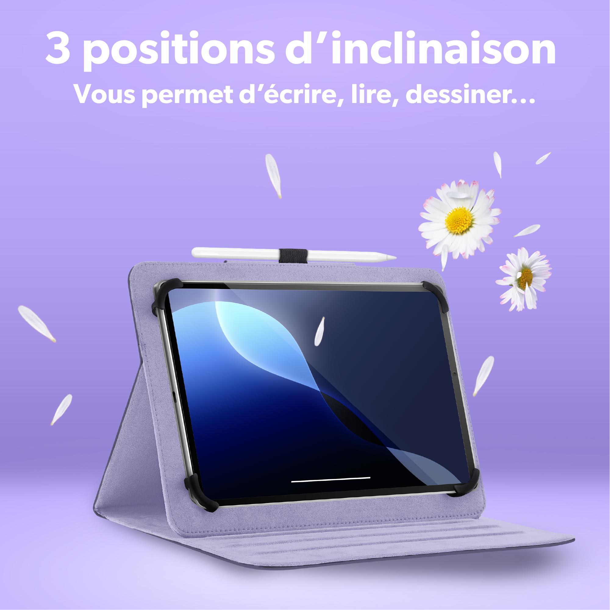 Voir la diapositive 4 : TNB Étui FLOWERS pour tablette 10 pouces