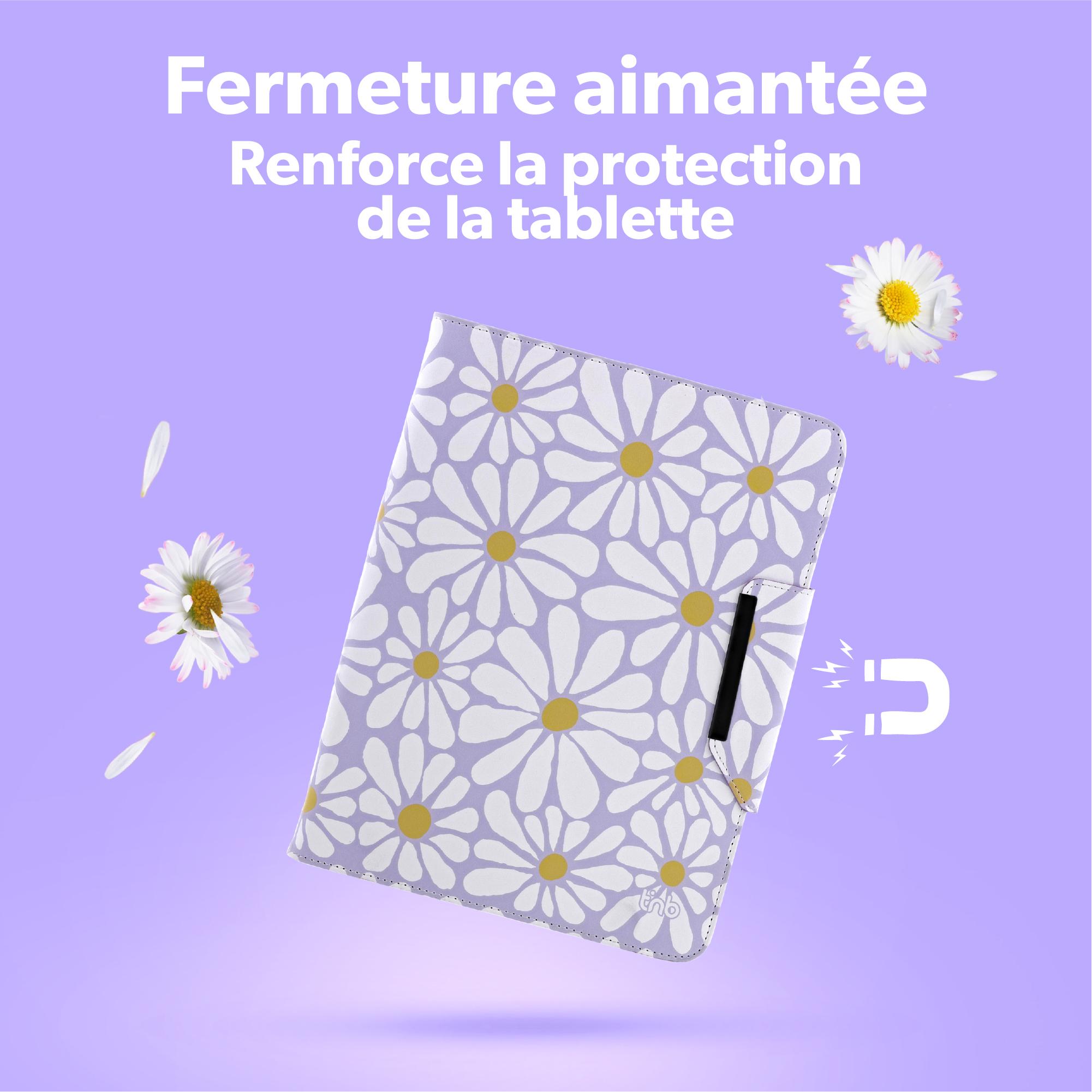 Voir la diapositive 6 : TNB Étui FLOWERS pour tablette 10 pouces