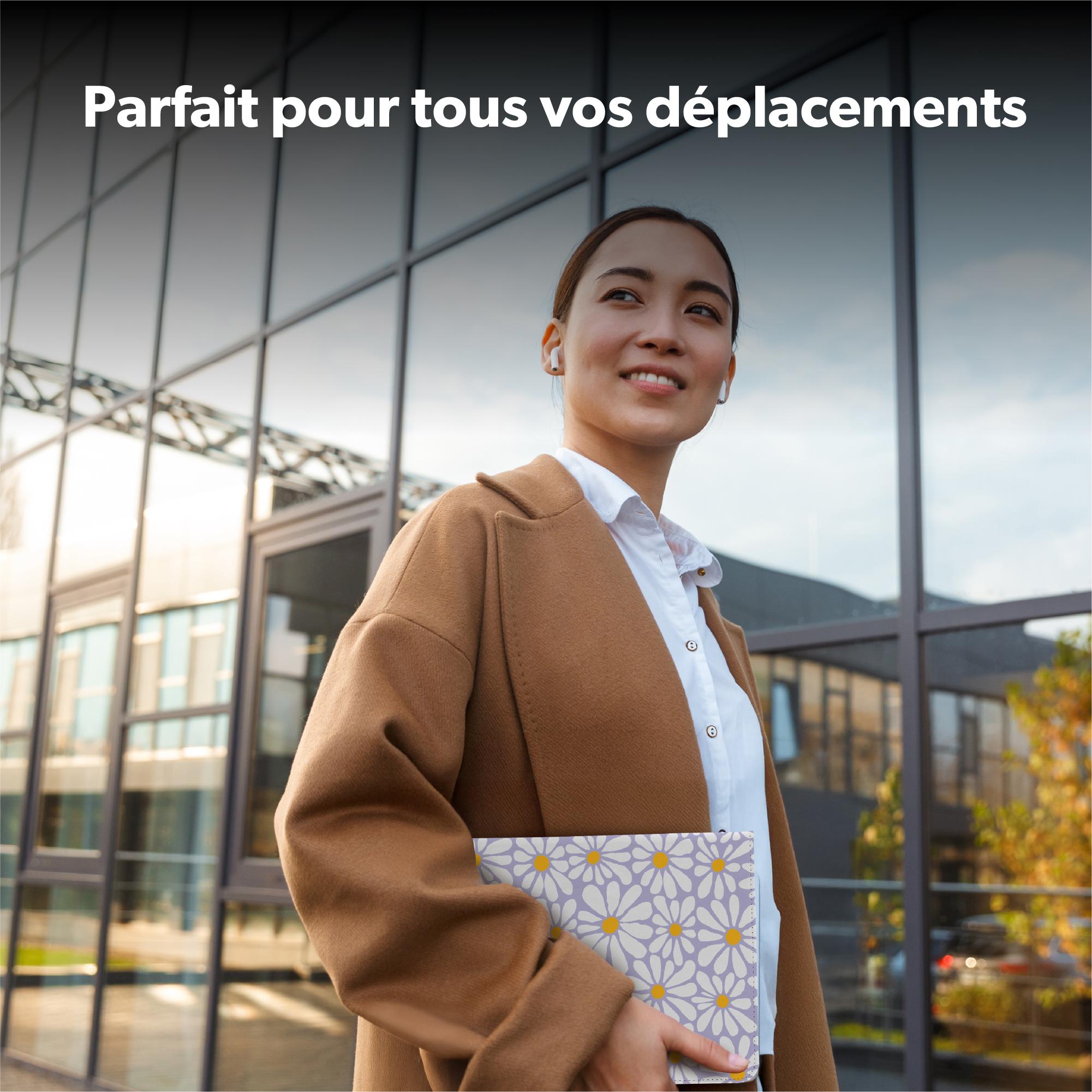 Voir la diapositive 8 : TNB Étui FLOWERS pour tablette 10 pouces