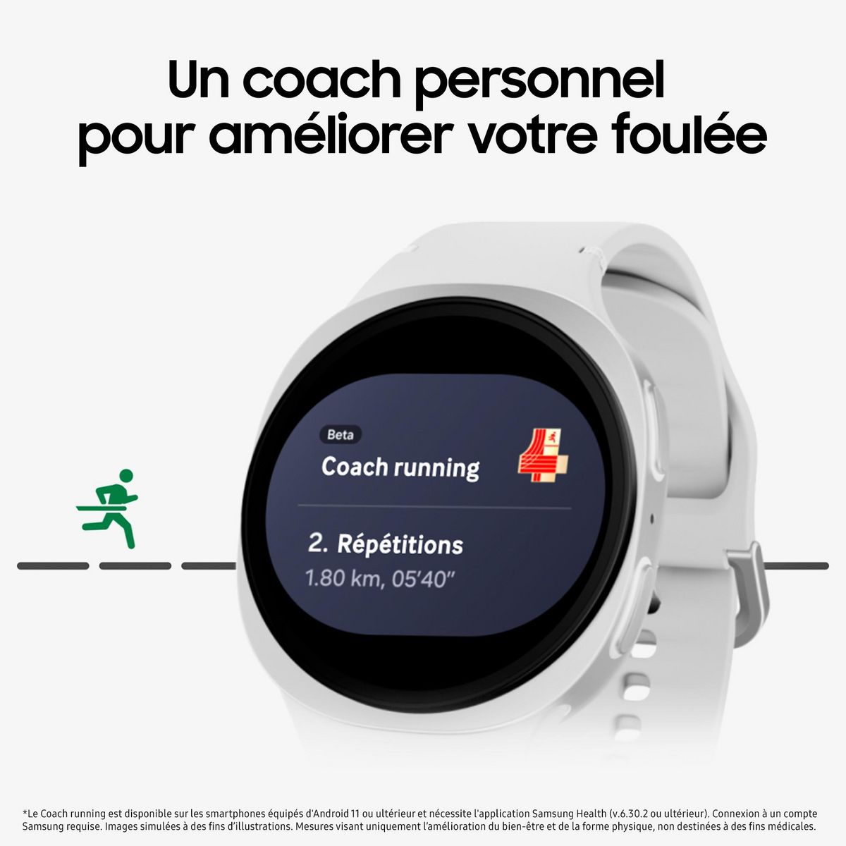 SAMSUNG Montre Connectée Galaxy Watch 8 44mm Bluetooth - Argent