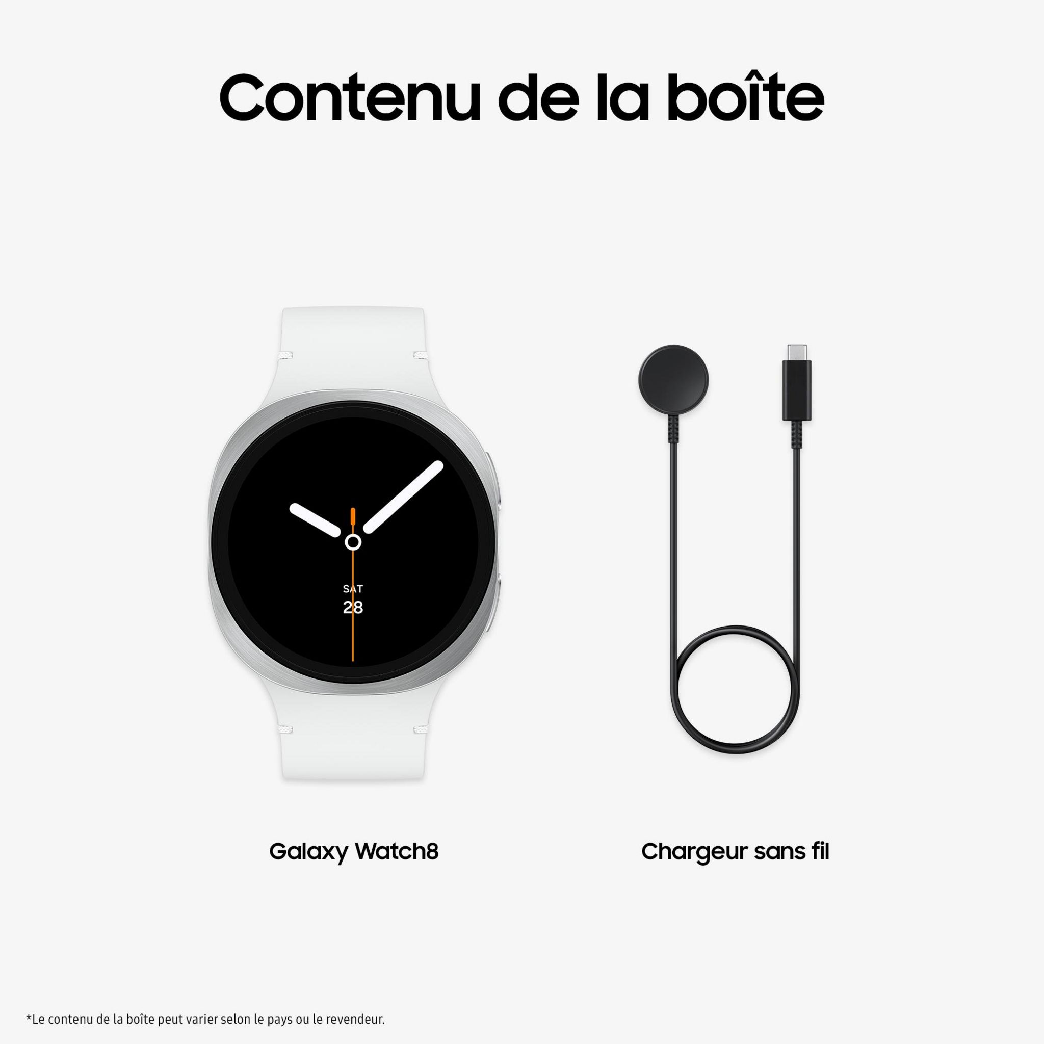 Voir la diapositive 11 : SAMSUNG Montre Connectée Galaxy Watch 8 44mm Bluetooth - Argent