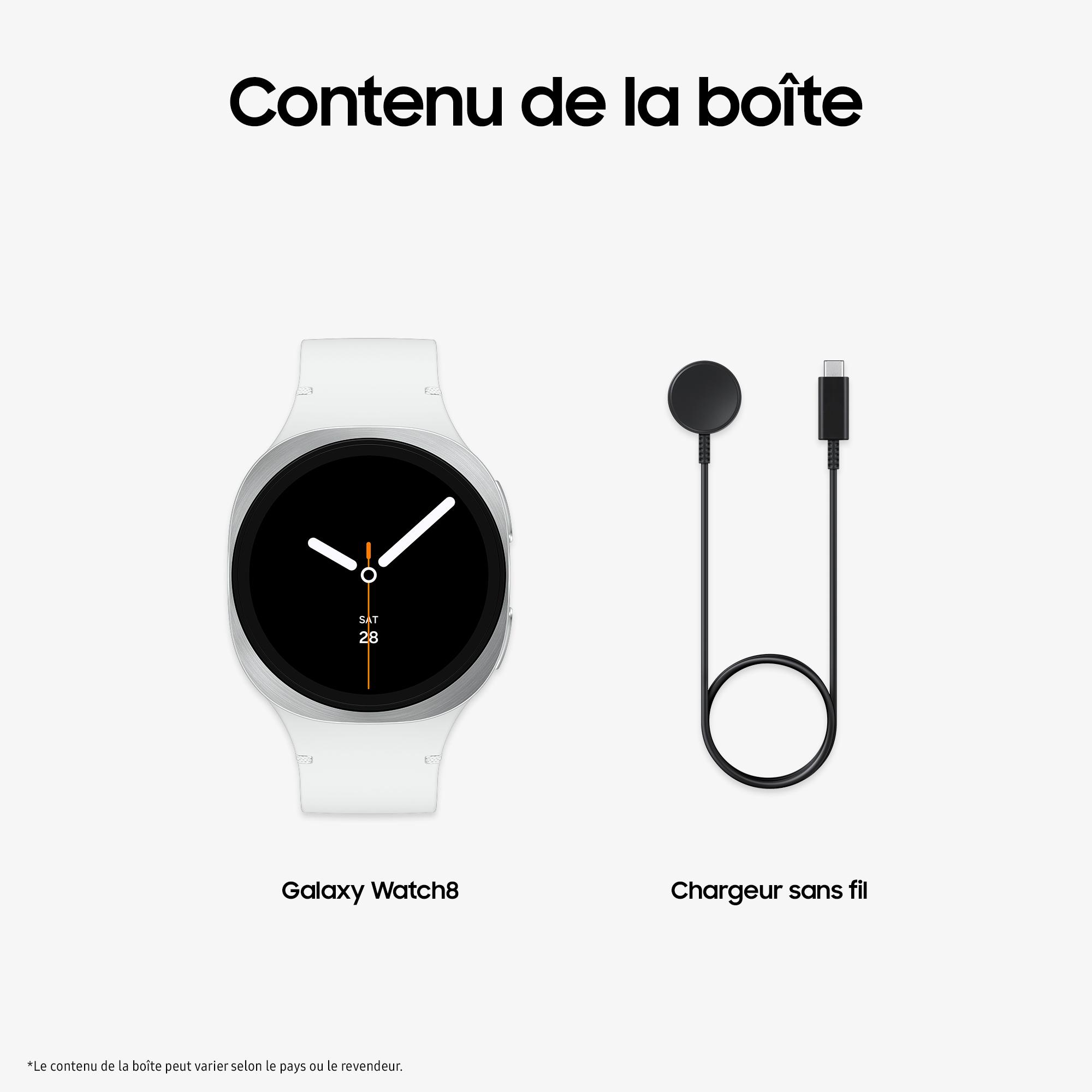 Voir la diapositive 11 : SAMSUNG Montre Connectée Galaxy Watch 8 40mm Bluetooth - Argent