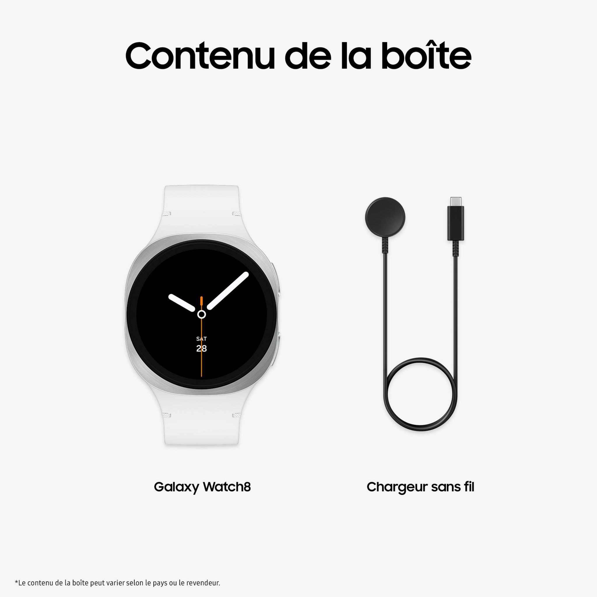 Voir la diapositive 11 : SAMSUNG Montre Connectée Galaxy Watch 8 40mm Bluetooth - Argent