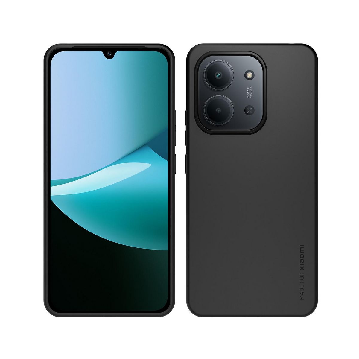 XIAOMI Pack Coque+Verre trempé pour Redmi 15C