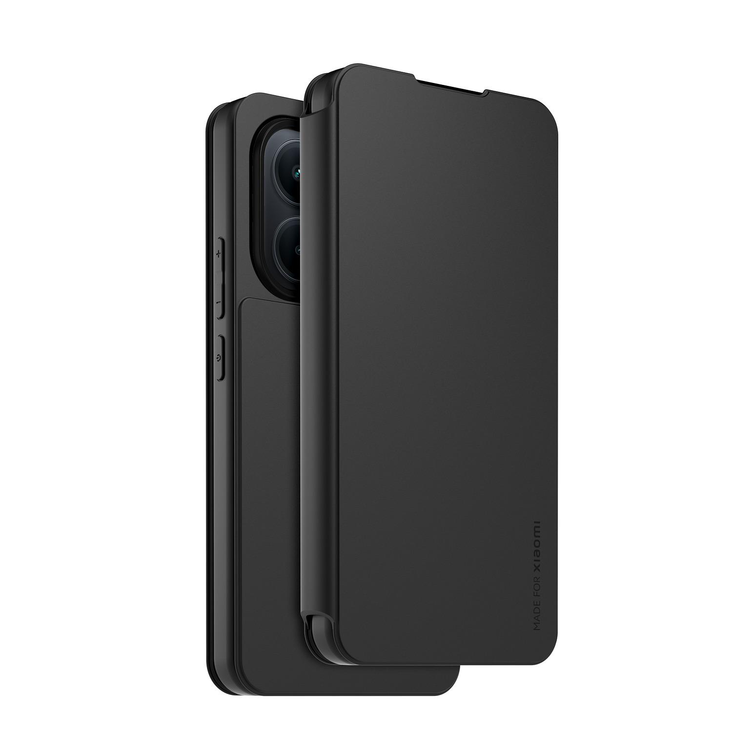 Voir la diapositive 2 : XIAOMI Étui folio Noir+Dragonne poru Redmi 15C