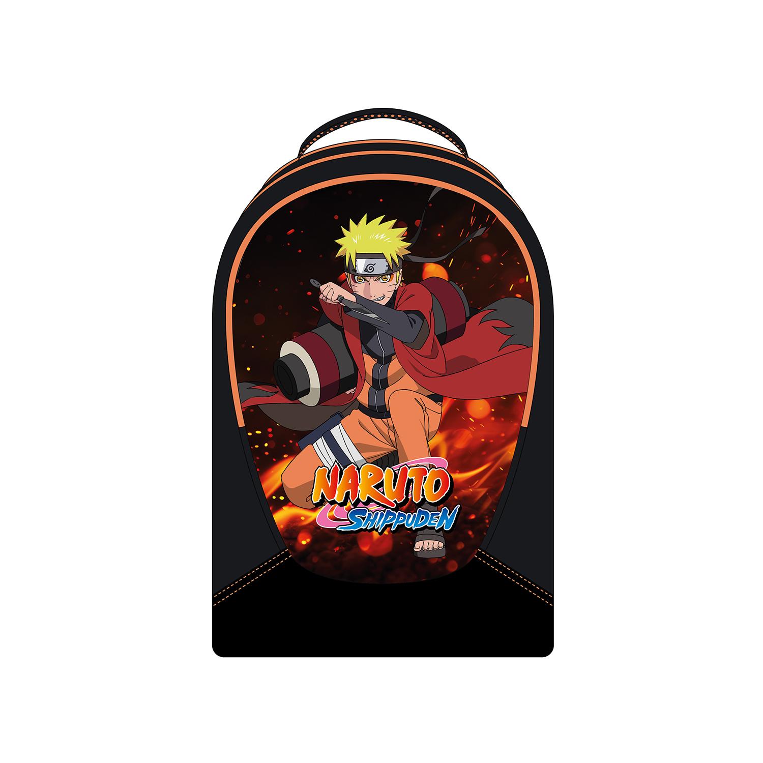 LA PLUME DORÉE Sac à Dos Naruto Shippuden 43cm - Noir