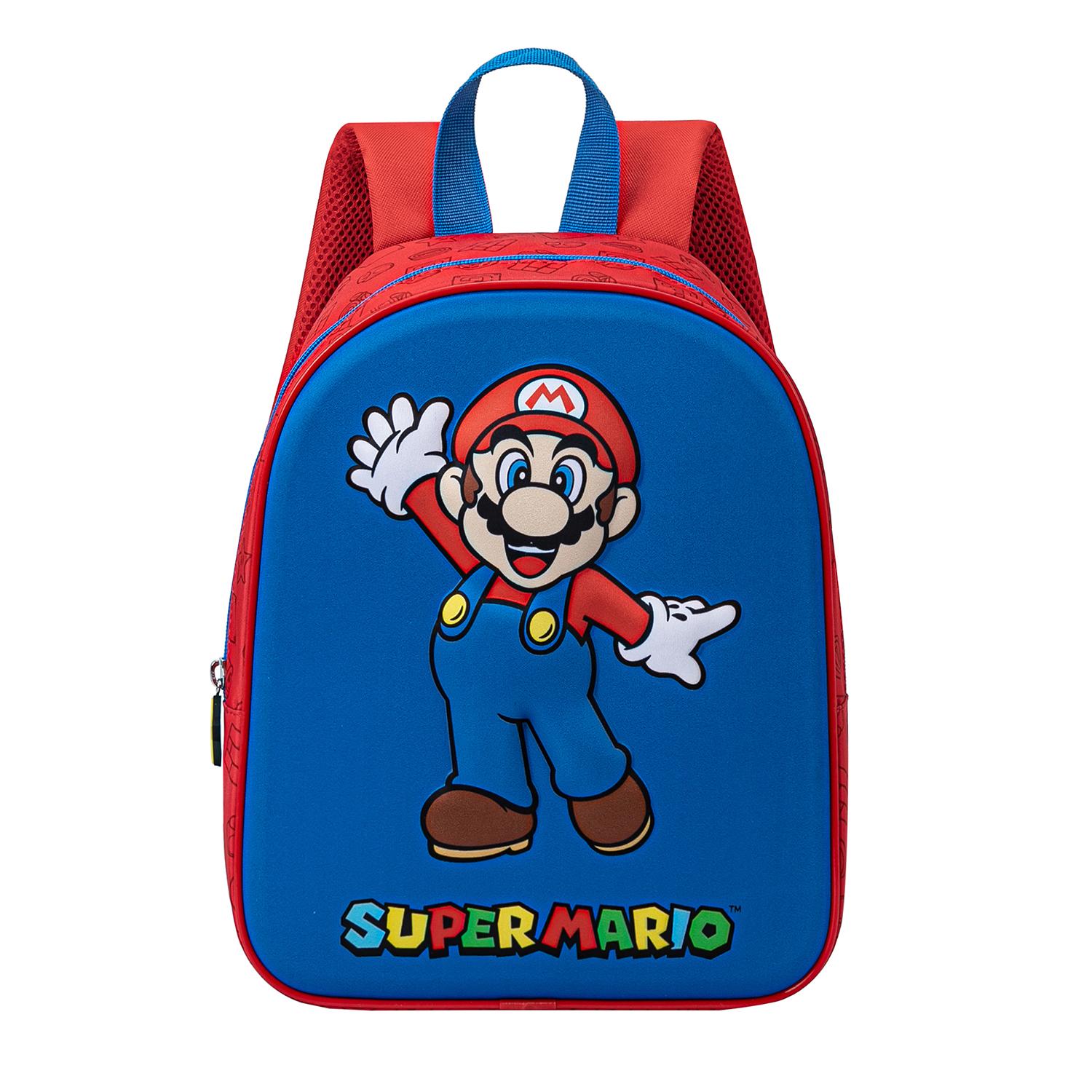 LA PLUME DORÉE Sac à Dos Super Mario 3D 32cm - Bleu