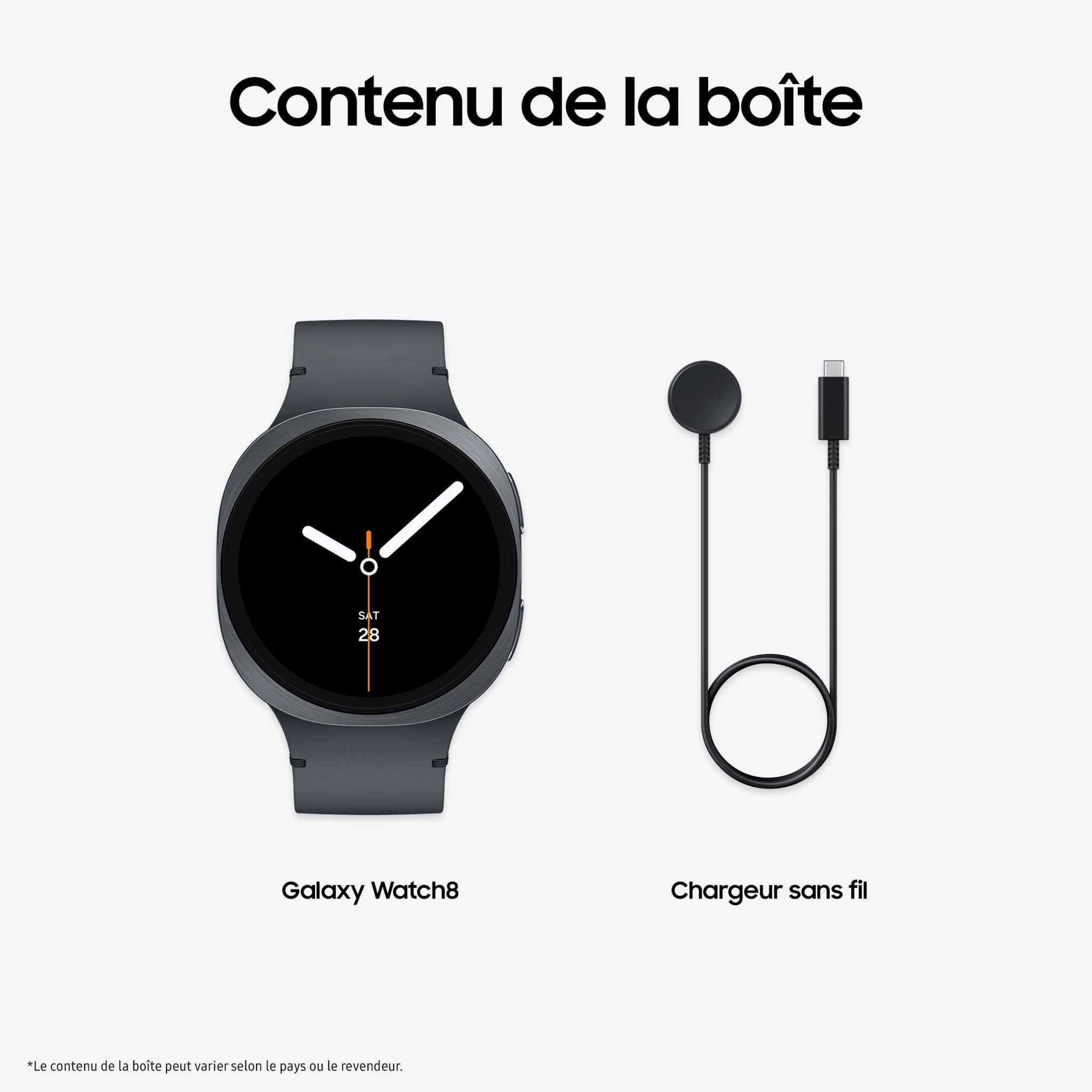 Voir la diapositive 11 : SAMSUNG Montre Connectée Galaxy Watch 8 44mm Bluetooth - Graphite