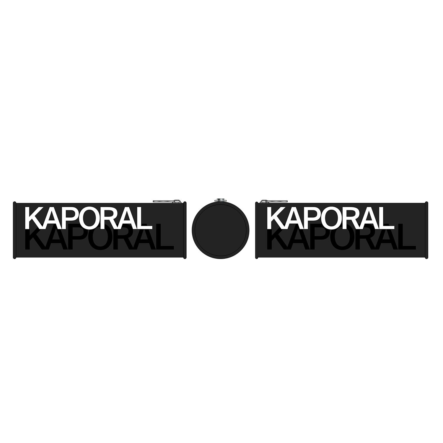 LA PLUME DORÉE Trousse ronde Kappa - Noir