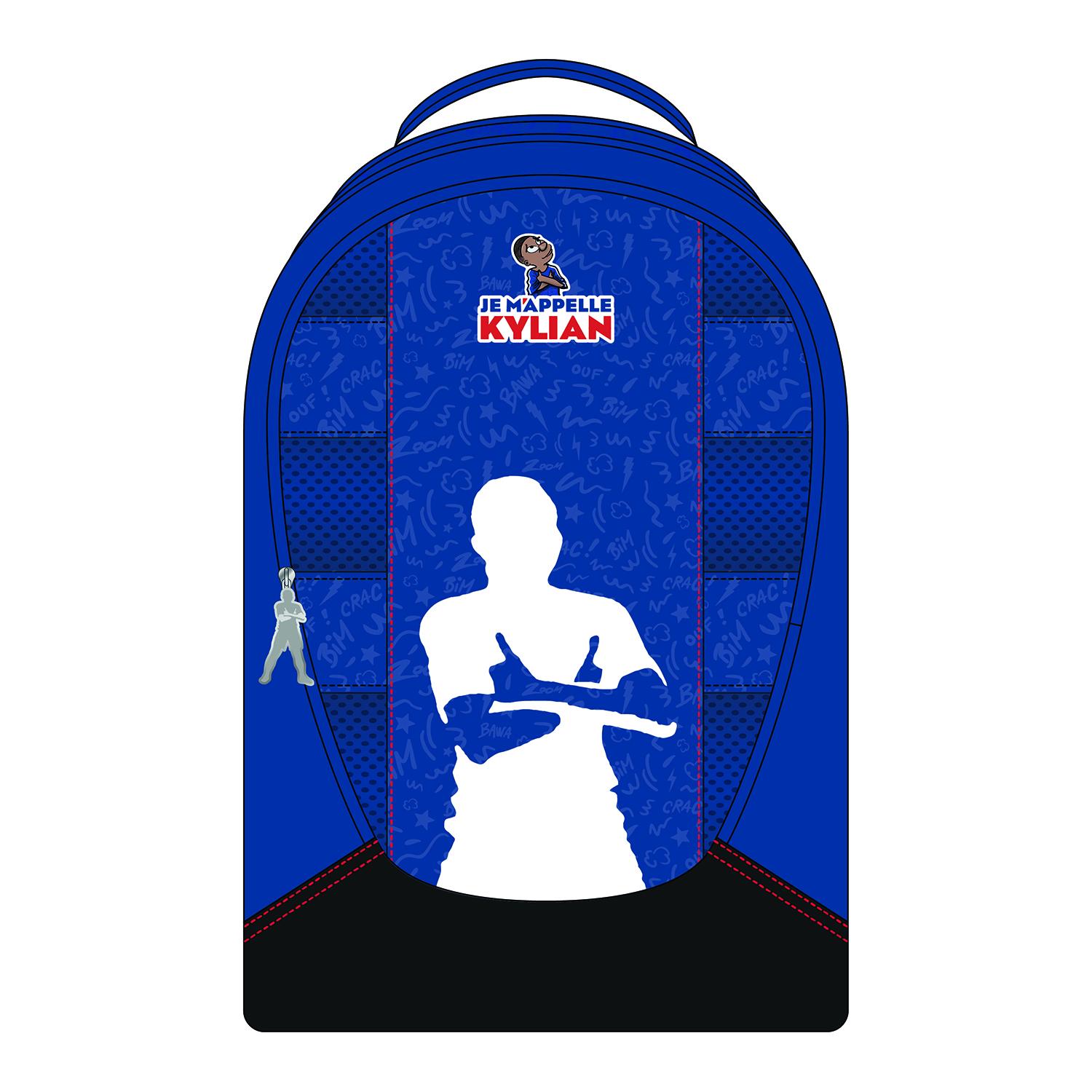 LA PLUME DORÉE Sac à Dos Kylain MBappe 43cm