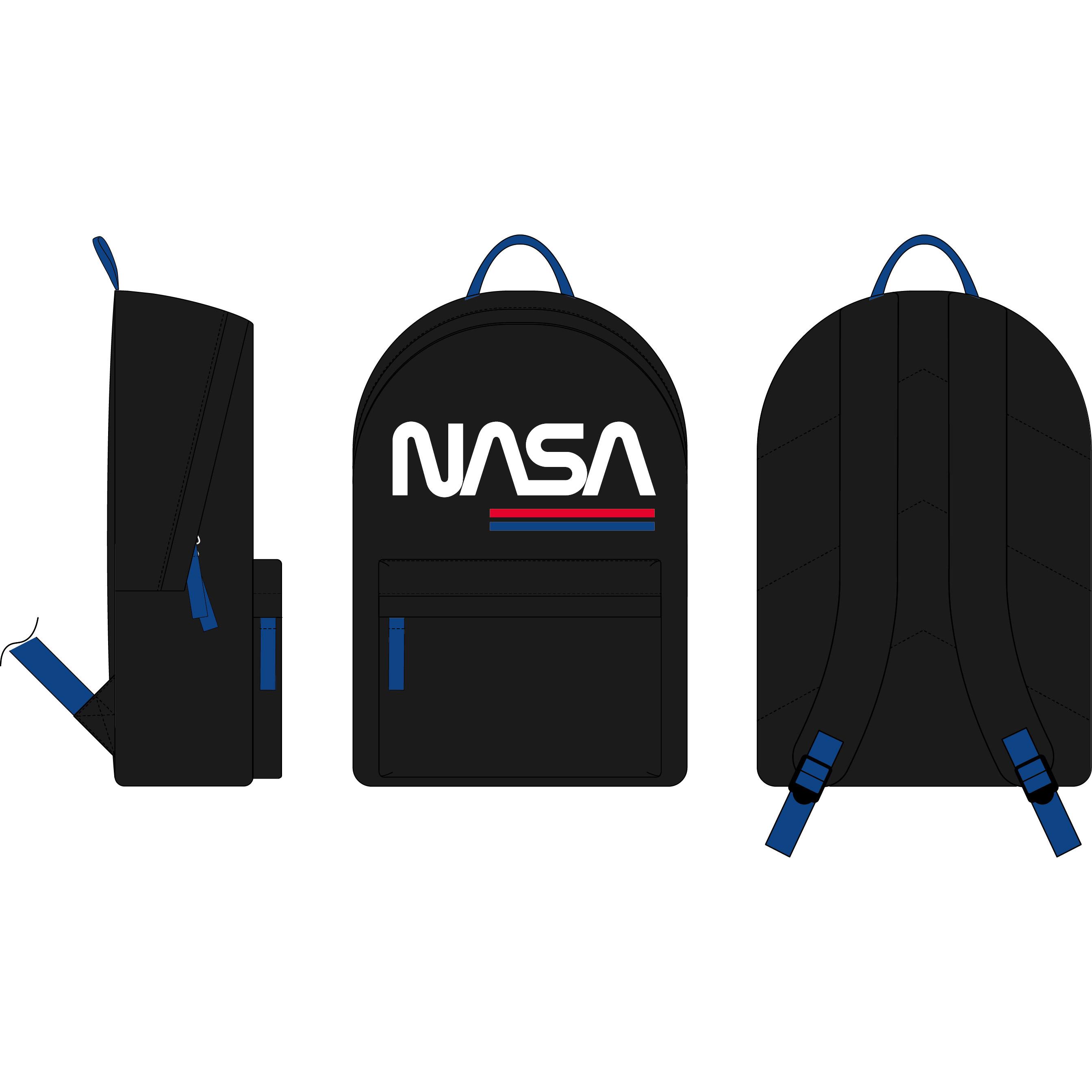 LA PLUME DORÉE Sac à Dos NASA 43cm