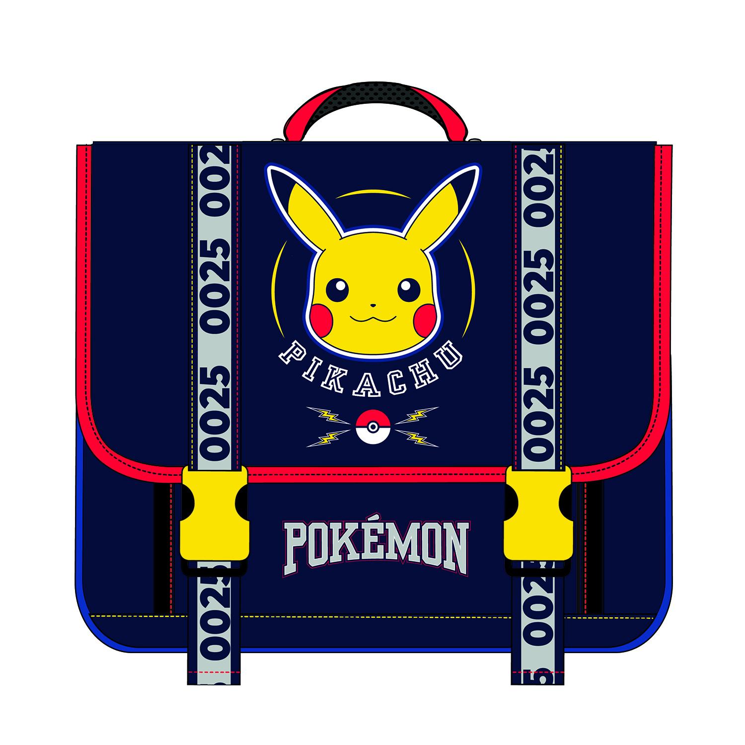 LA PLUME DORÉE Cartable Pokemon 38cm - Marine