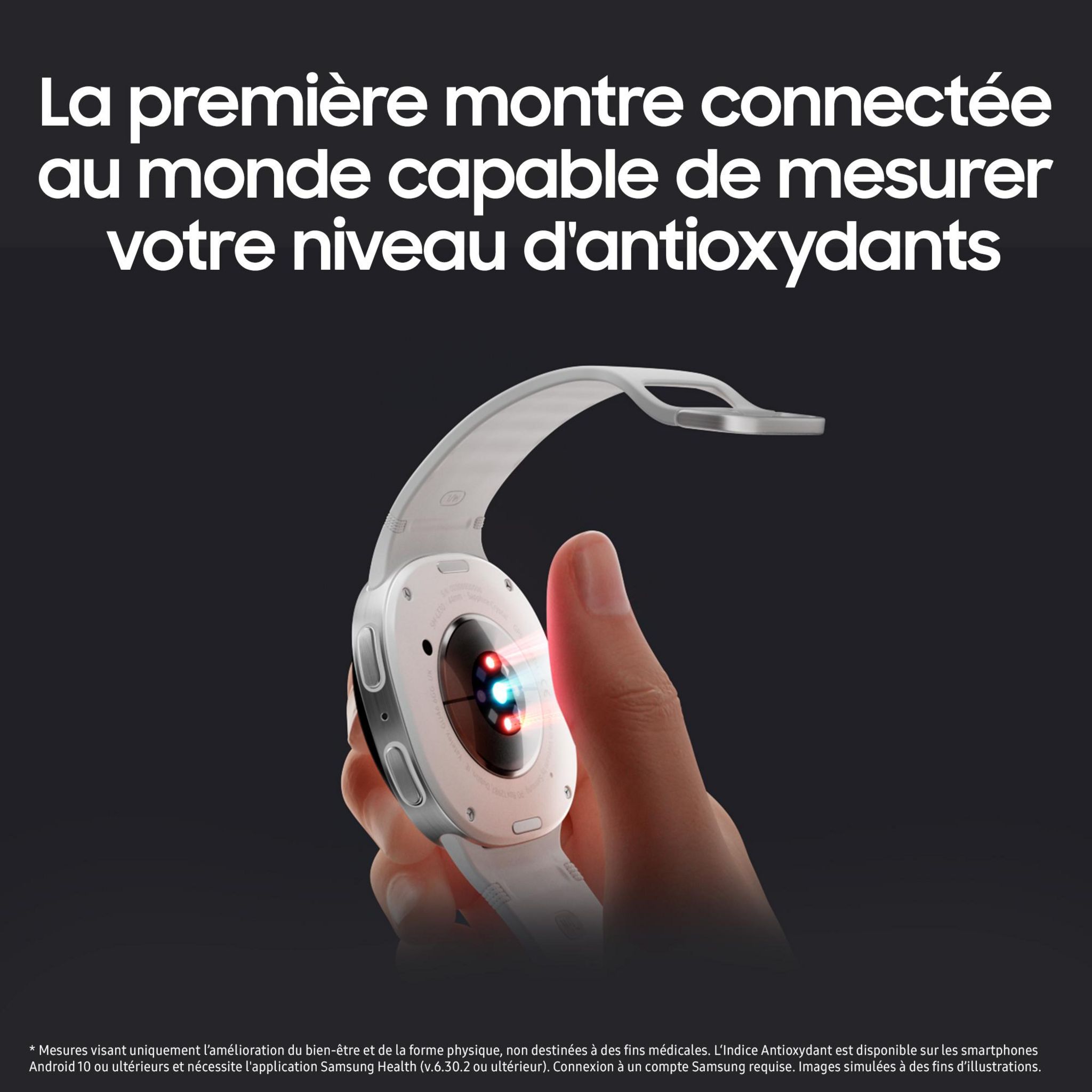 Voir la diapositive 8 : SAMSUNG Montre Connectée Galaxy Watch 8 40mm Bluetooth - Graphite