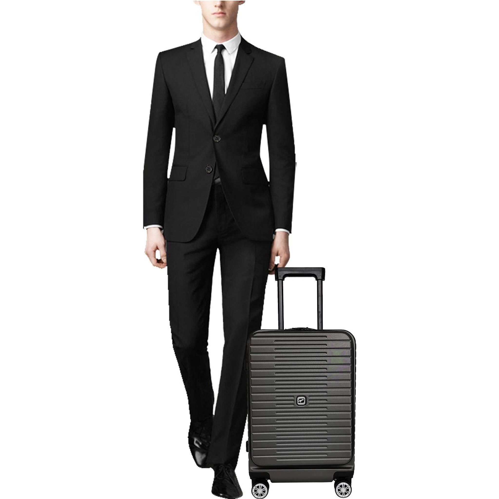 Voir la diapositive 10 : AIRPORT Valise ABS Multifil 75 cm - Gris