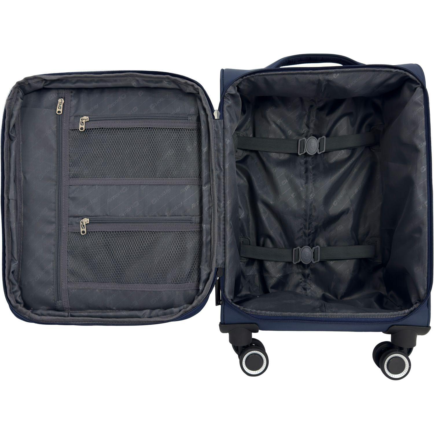 Voir la diapositive 7 : AIRPORT Valise Souple 55cm - Bleu