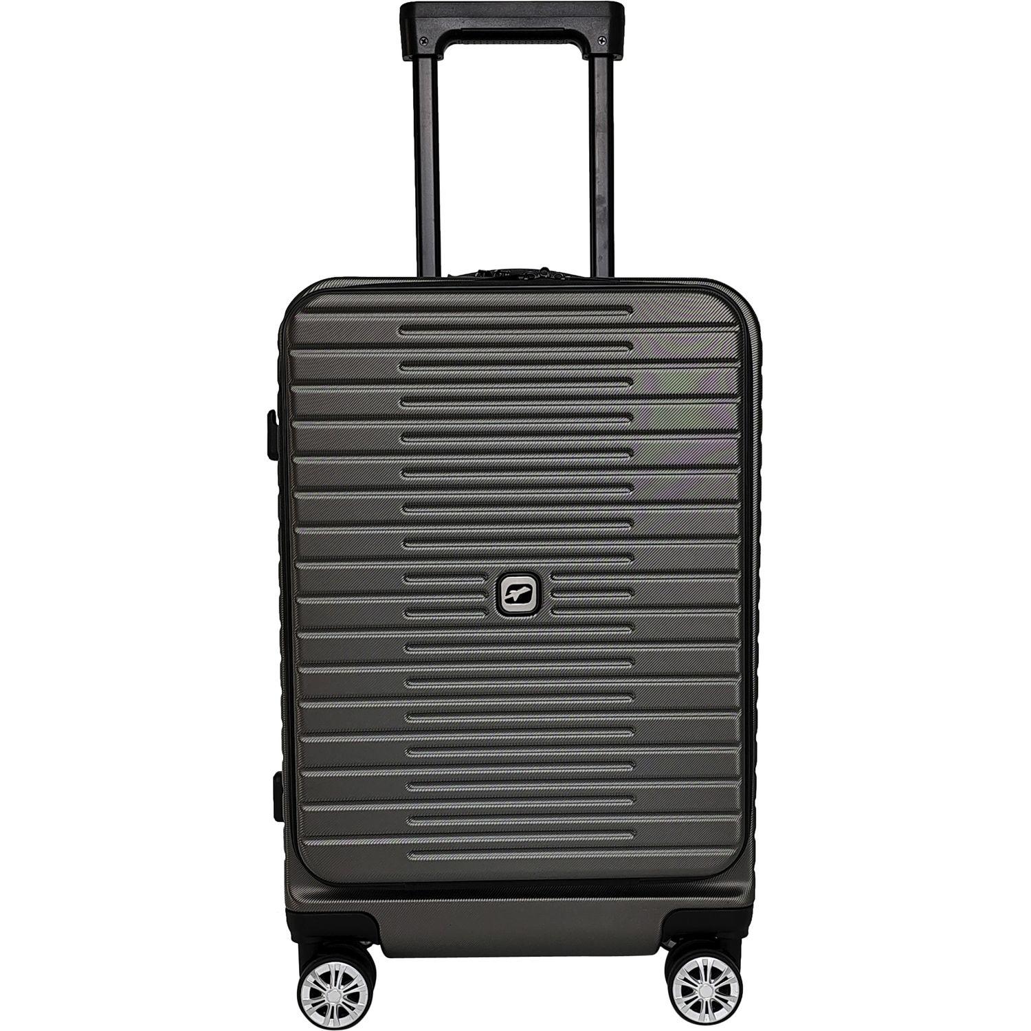 Voir la diapositive 2 : AIRPORT Valise ABS Multifil 55cm - Gris