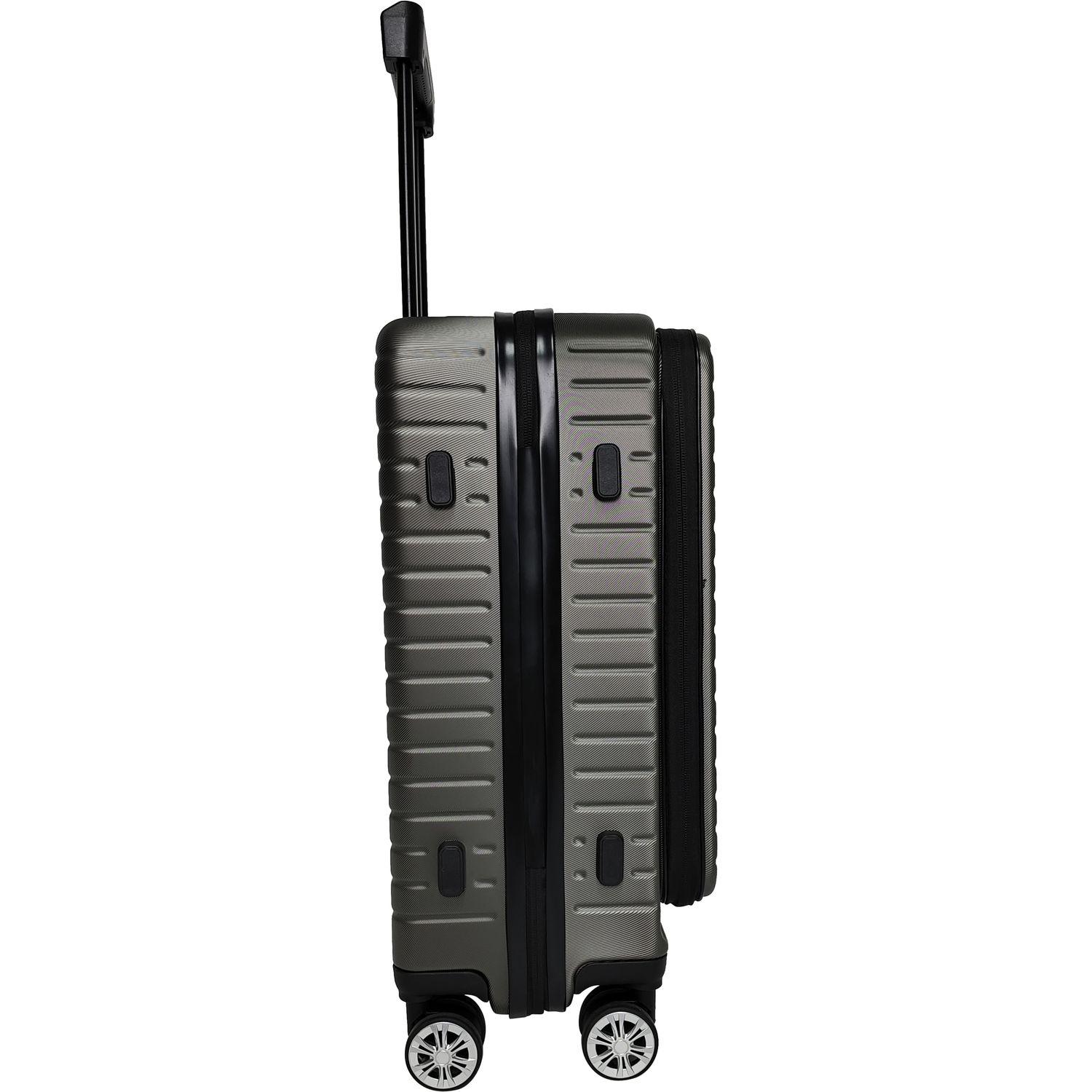 Voir la diapositive 3 : AIRPORT Valise ABS Multifil 55cm - Gris